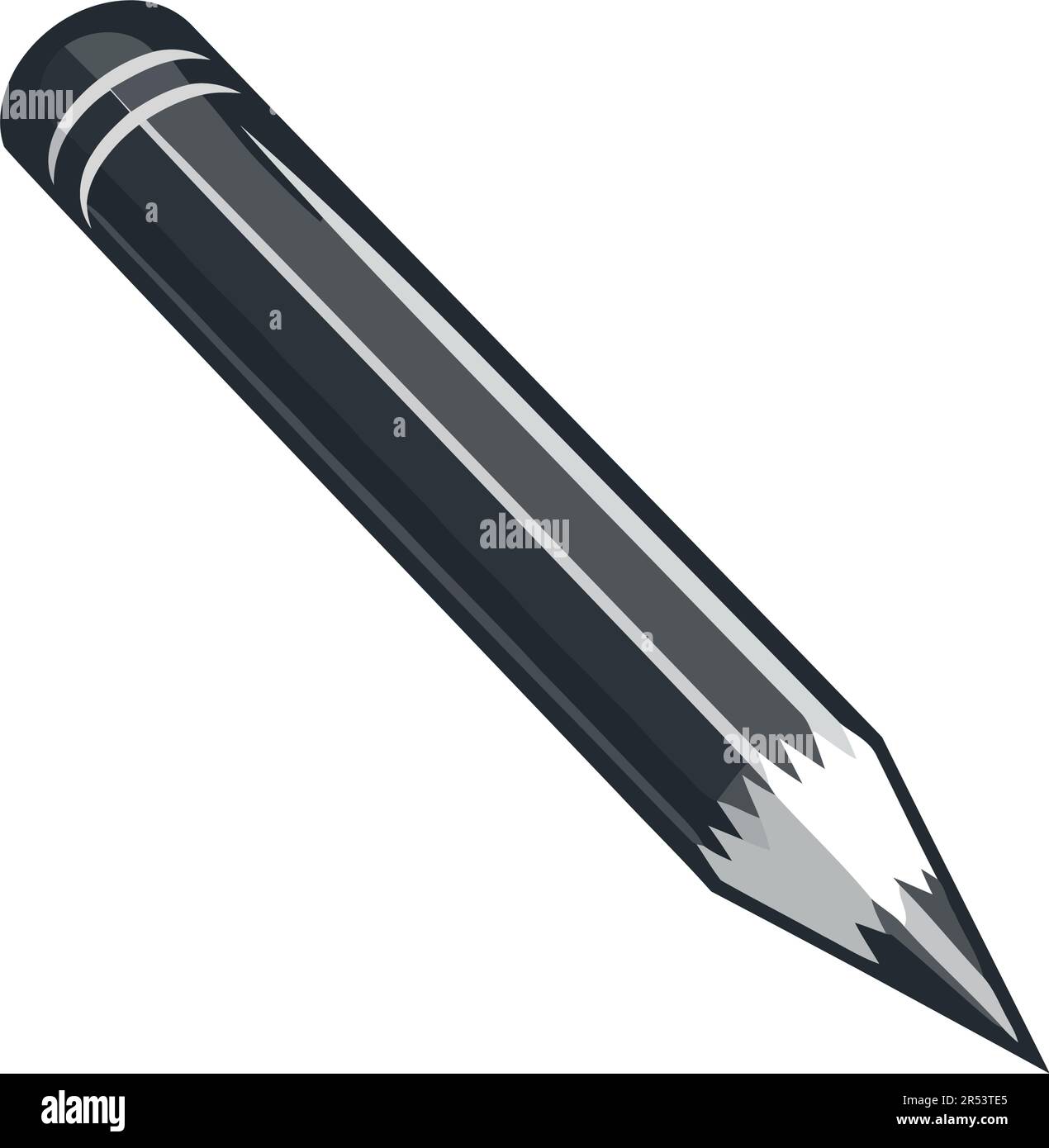 Sharp pencil icon on white background Stock Vector Image & Art - Alamy
