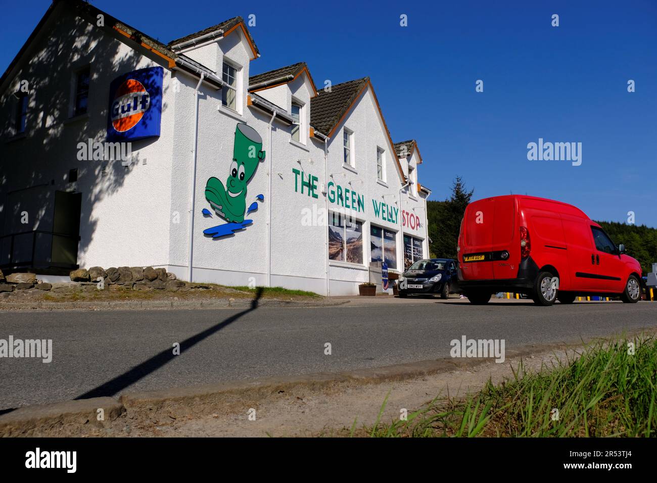 The Green Welly Stop, Tyndrum, Scotland Stock Photo