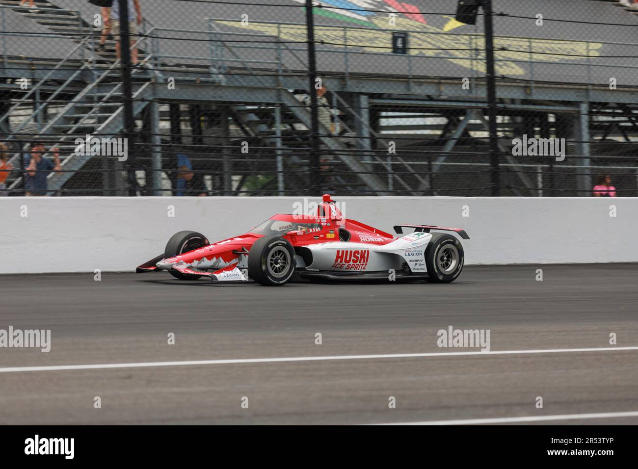 Indianapolis, United States. 28th May, 2023. Chip Ganassi Racing driver Marcus Ericsson (8) of Sweden drives during the 2023 Indy 500 at Indianapolis Motor Speedway in Indianapolis. (Photo by Jeremy Hogan/SOPA Images/Sipa USA) Credit: Sipa USA/Alamy Live News Stock Photo