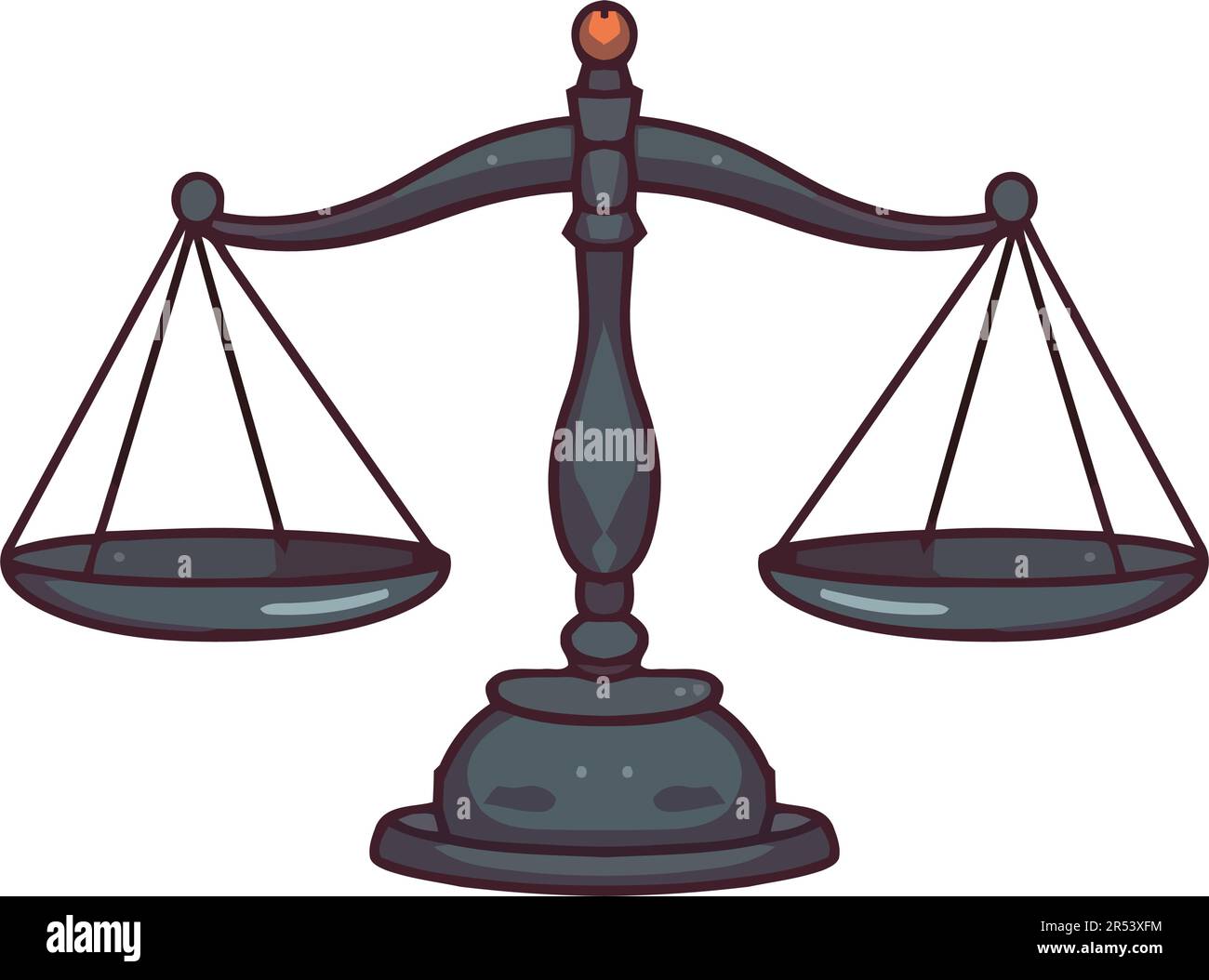 Justice symbolized by equal arm balance Stock Vector Image & Art Alamy