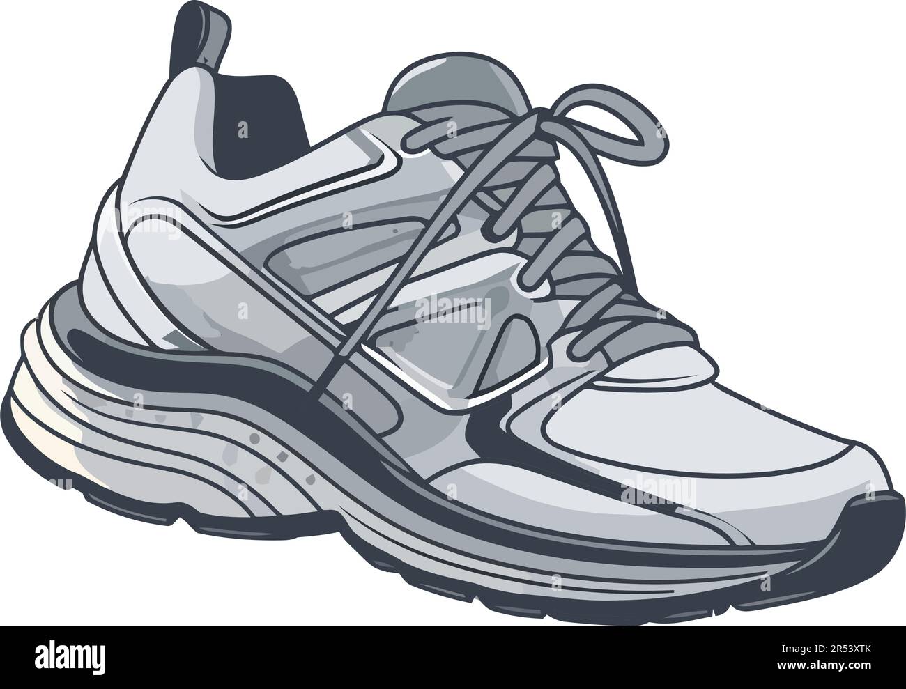 Sports shoe design with shoelace symbol vector Stock Vector Image & Art ...