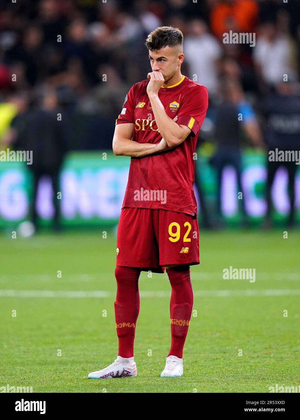 Romas Stephan El Shaarawy Appears Dejected At The End Of The Uefa Europa League Final At The 6134