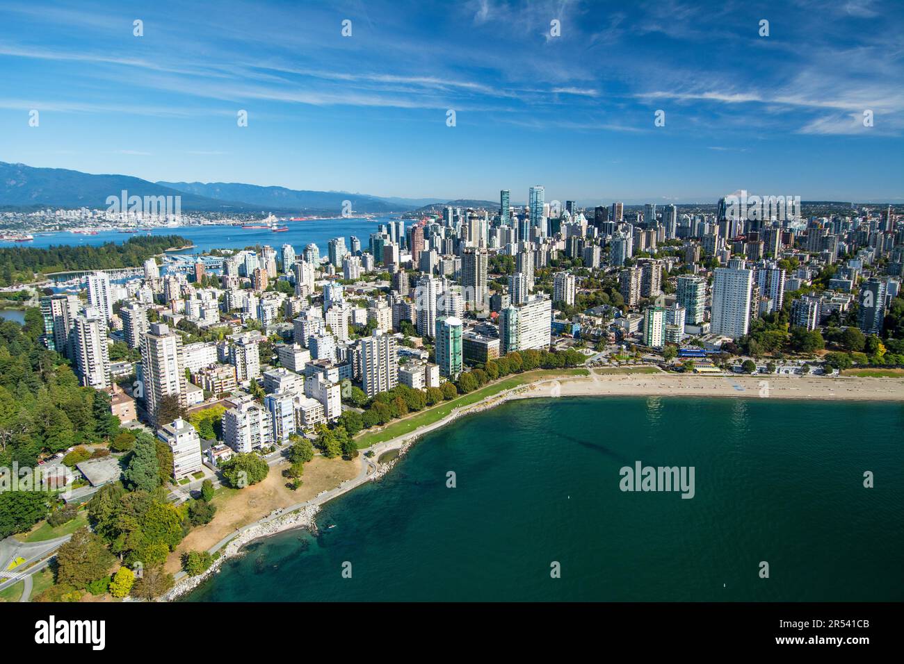 Aerial image of Vancouver, BC, Canada Stock Photo - Alamy