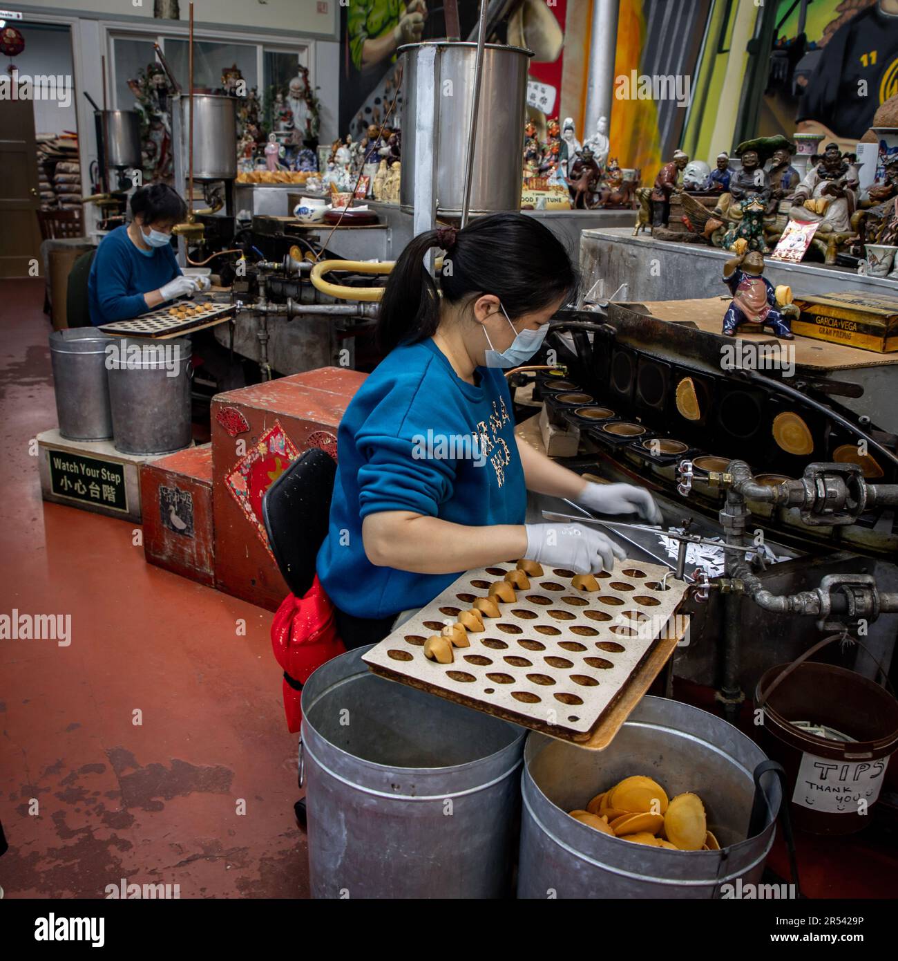 Women making fortune cookies hires stock photography and images Alamy