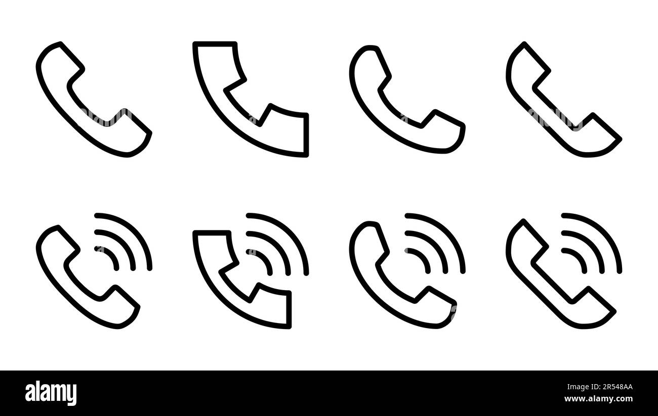 Call icon set. telephone icon vector. phone icon vector. contact us ...
