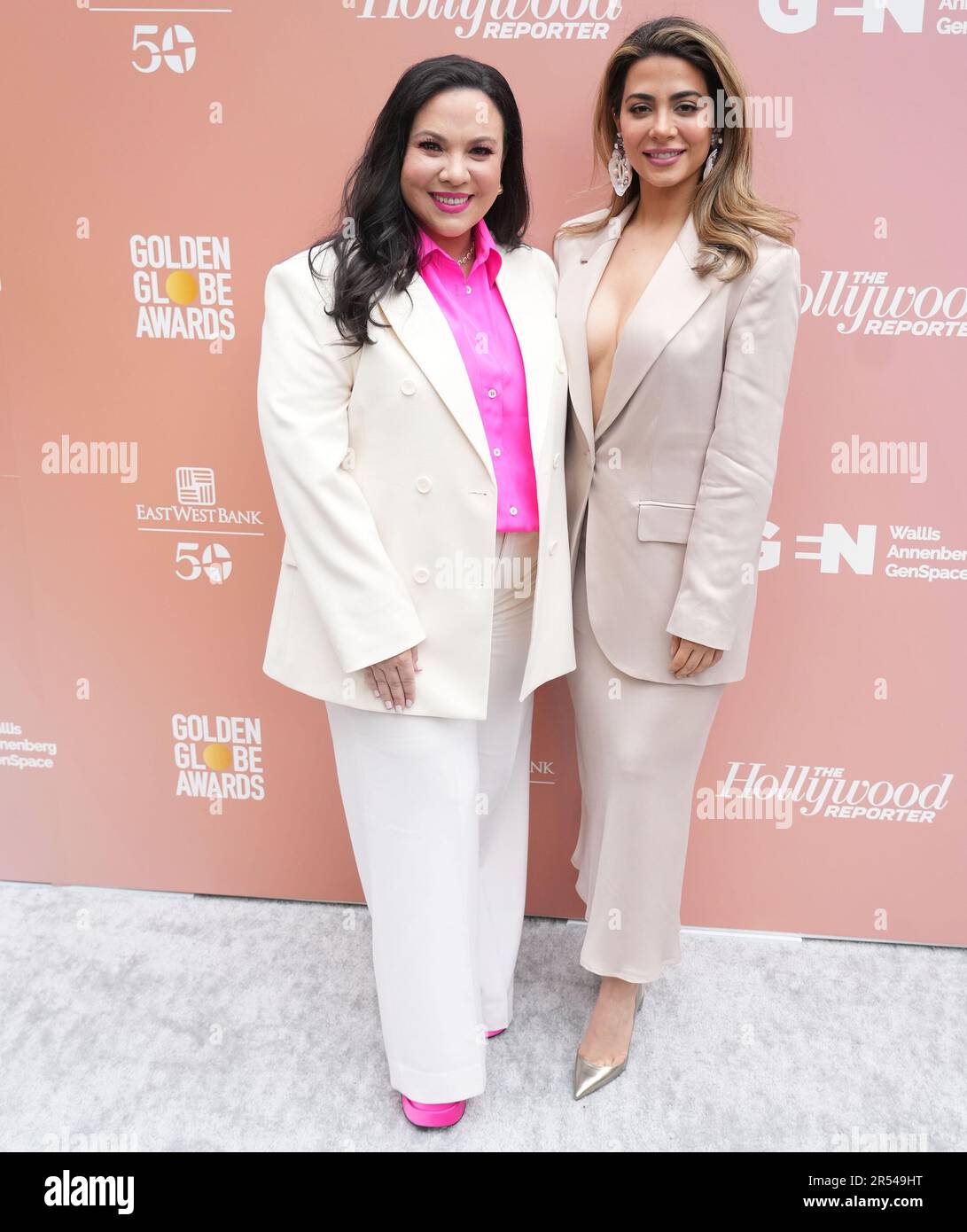 Los Angeles, USA. 31st May, 2023. (L-R) Gloria Calderon Kellett and Emeraude Toubia at The Hollywood Reporter 2023 RAISING OUR VOICES Event held at the Audrey Irmas Pavilion in Los Angeles, CA on Wednesday, ?May 31, 2023. (Photo By Sthanlee B. Mirador/Sipa USA) Credit: Sipa USA/Alamy Live News Stock Photo