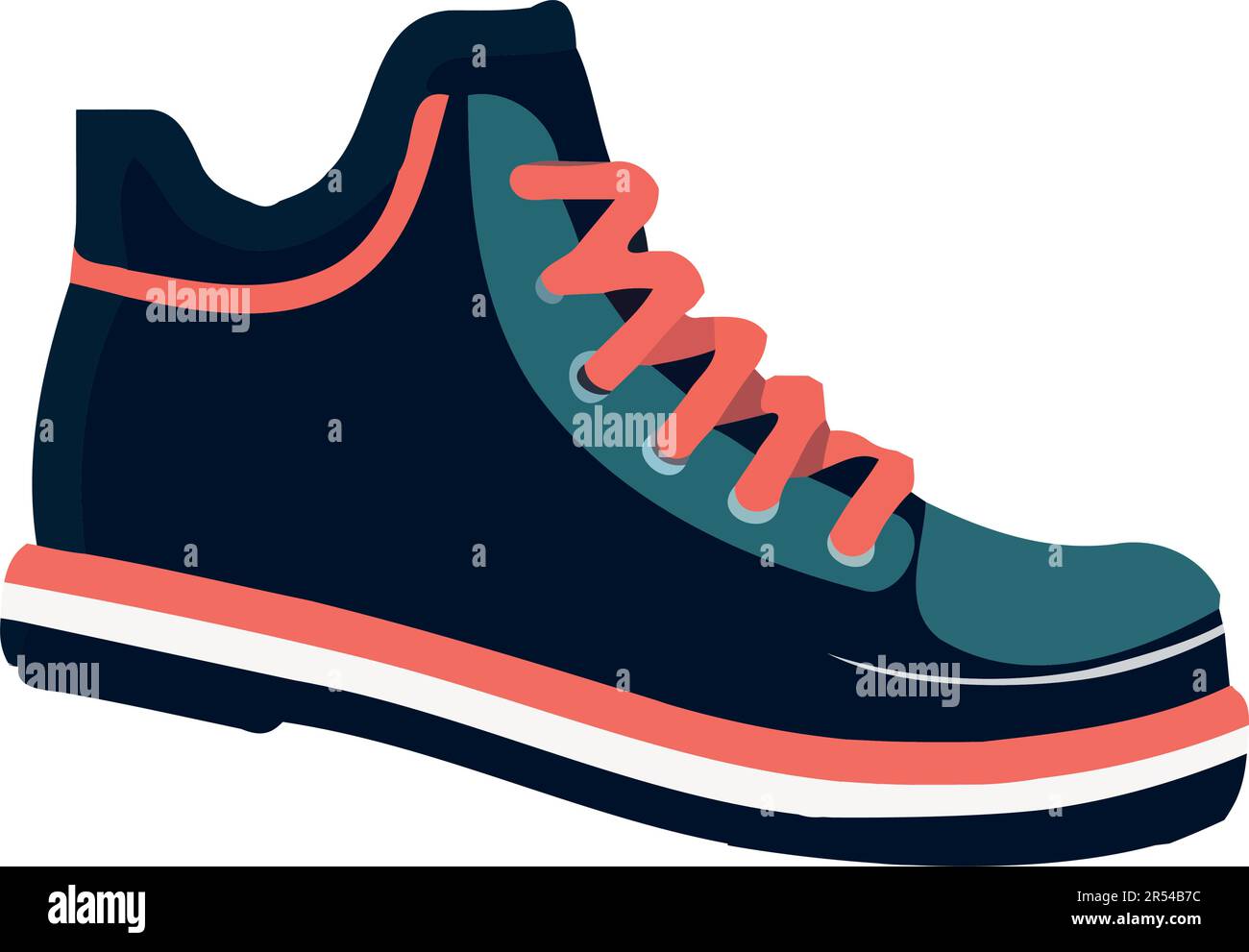 blue sports shoe symbolizes healthy lifestyle Stock Vector Image & Art ...