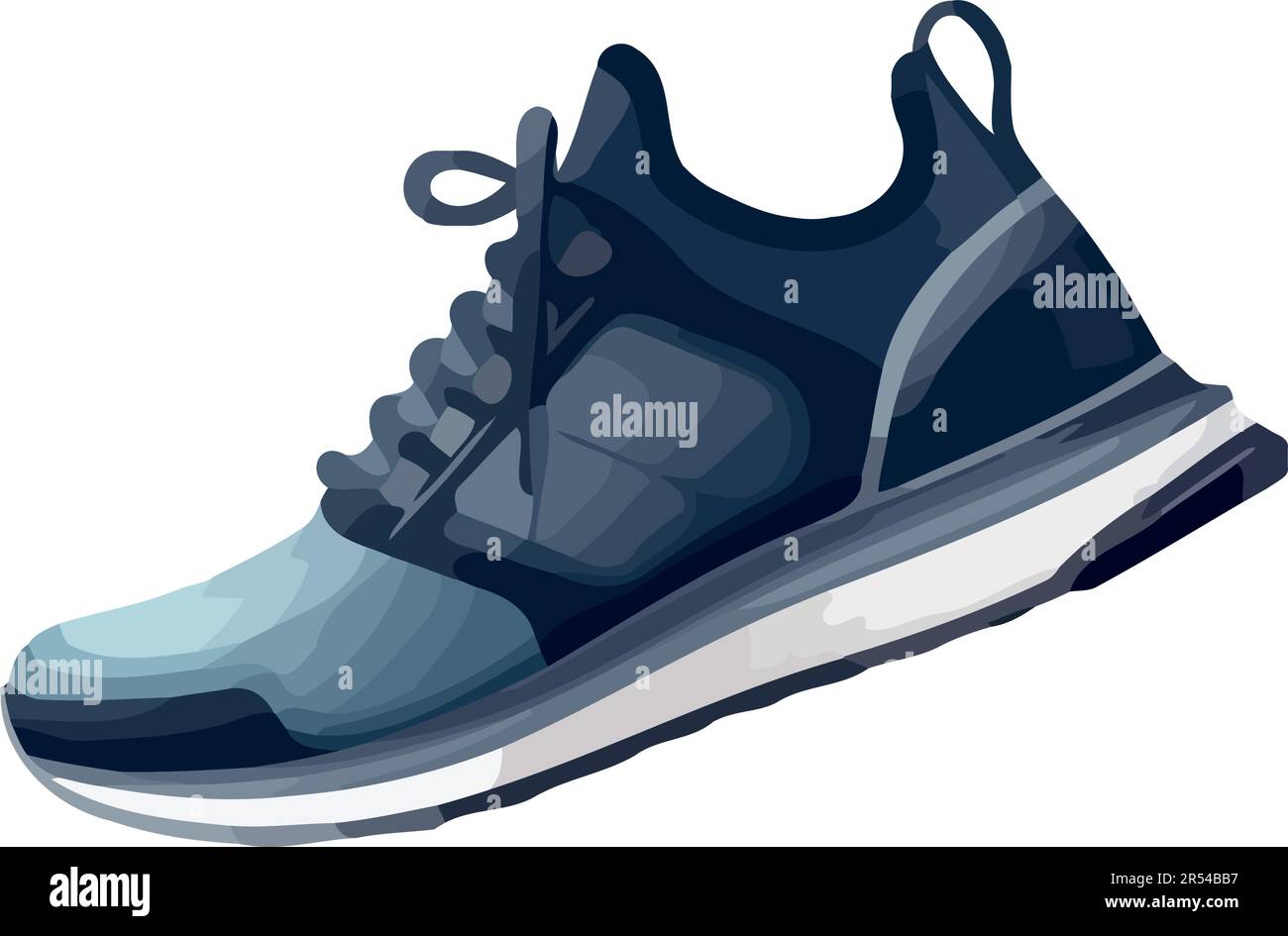 Sports shoe design with blue textile backdrop Stock Vector Image & Art ...