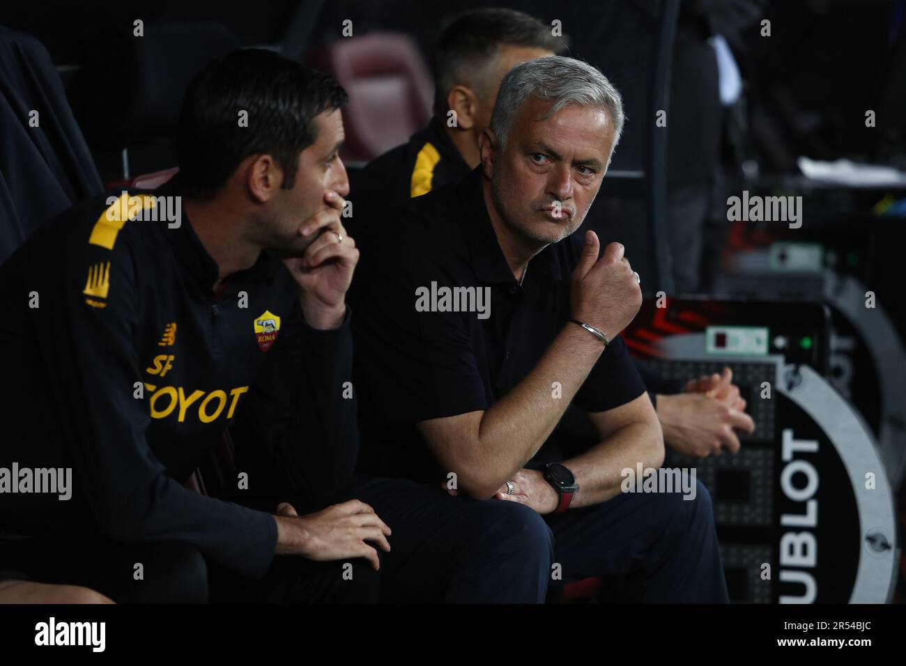Budapest, . 01st June, 2023. Budapest, Hungary: 31.05.2023: Jose Mourinho coach manager of Roma during the Final UEFA Europa League 2023 match between Sevilla FC vs AS Roma at Puskas Arena of Budapest in Hungary Credit: Independent Photo Agency/Alamy Live News Stock Photo