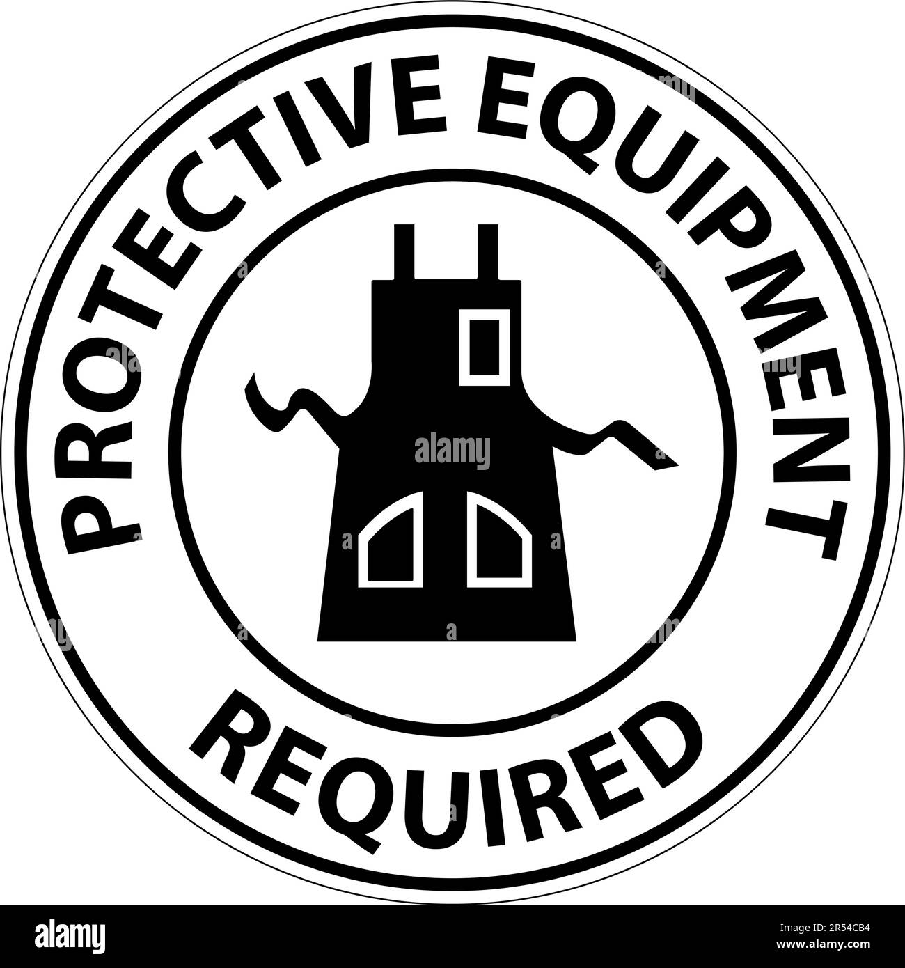 Symbol Floor Sign, Protective Equipment Required Stock Vector Image