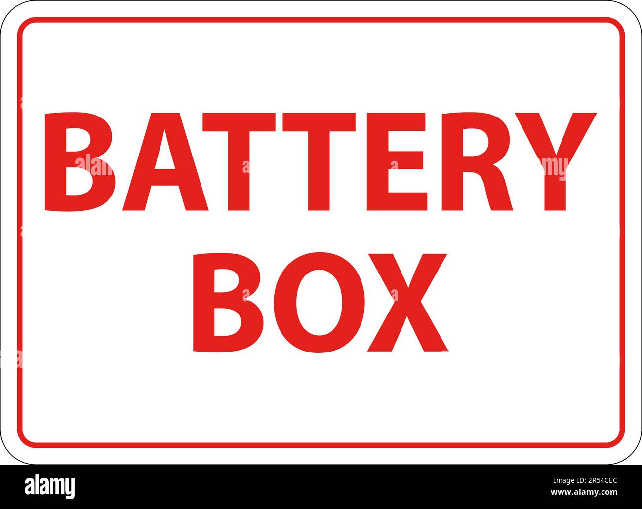 Symbol Battery Sign Battery Box On White Background Stock Vector Image ...