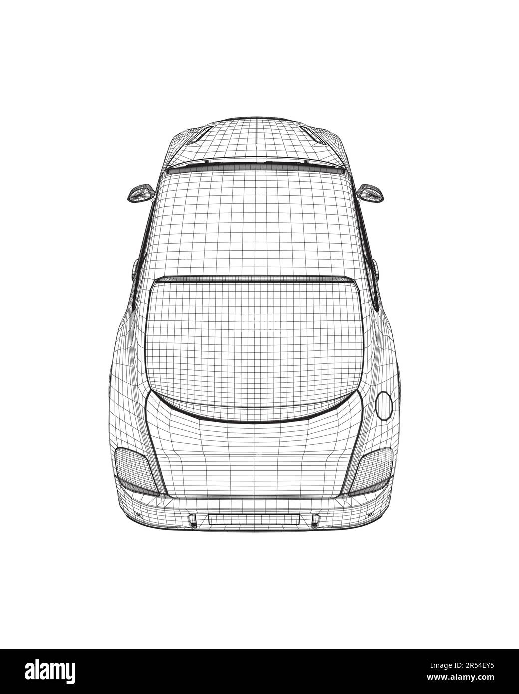 Coloring page vector line art illustration car for book and drawing. Black  contour sketch. Isolated on white background. High-speed drive vehicle.  Graphic element. Stroke without fill Stock Vector