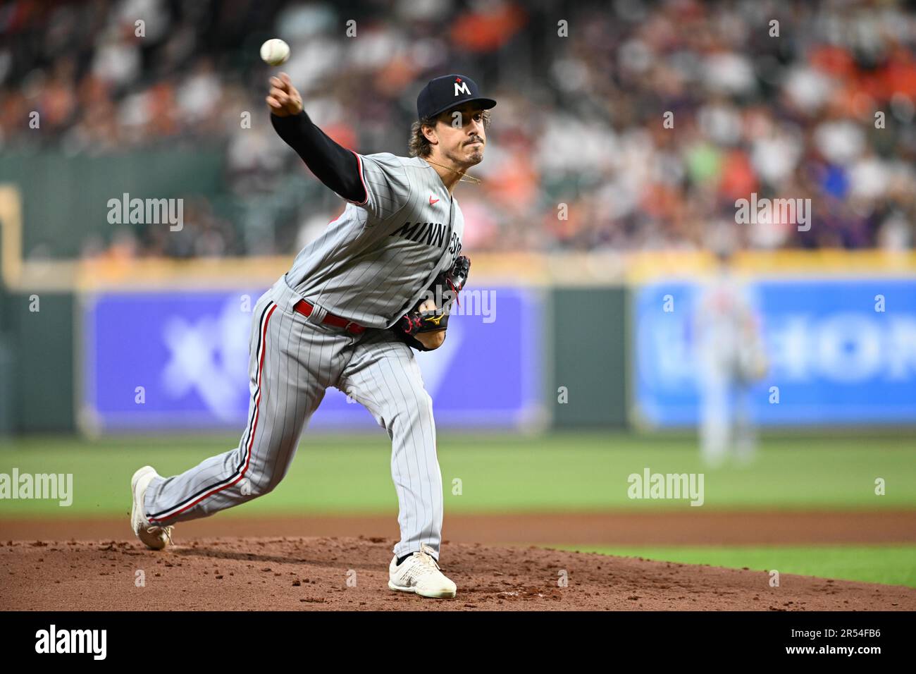 Minnesota Twins starting pitcher Joe Ryan (41) in the bottom of the