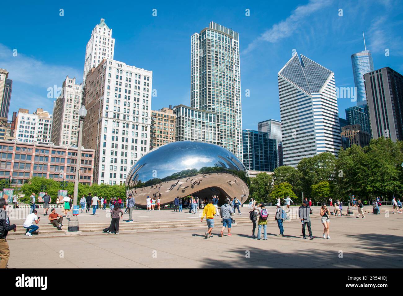 Millennium Park is a popular place to visit in Chicago because of its ...