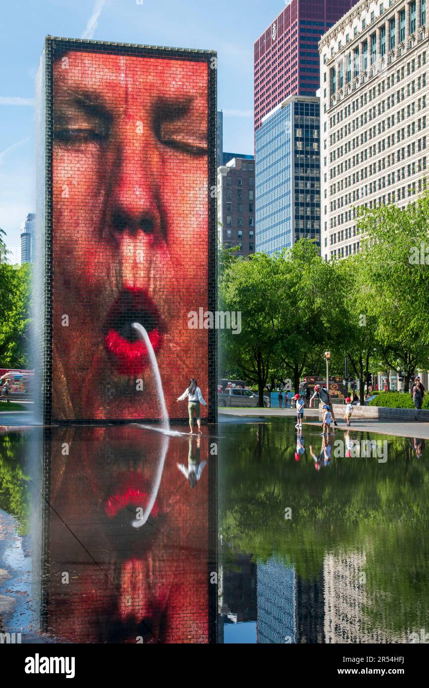 Millennium Park is a popular place to visit in Chicago because of its
