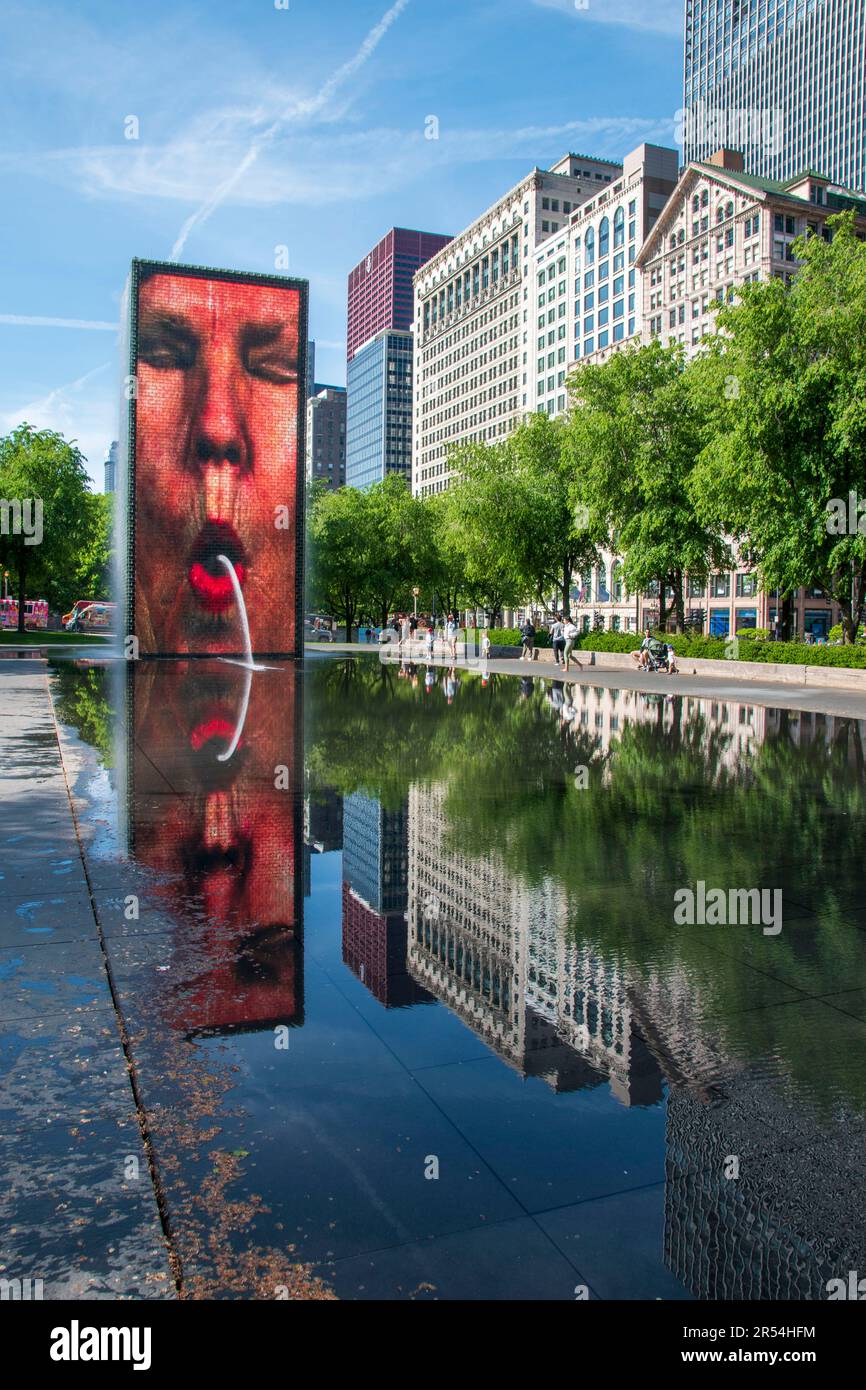 Millennium Park is a popular place to visit in Chicago because of its