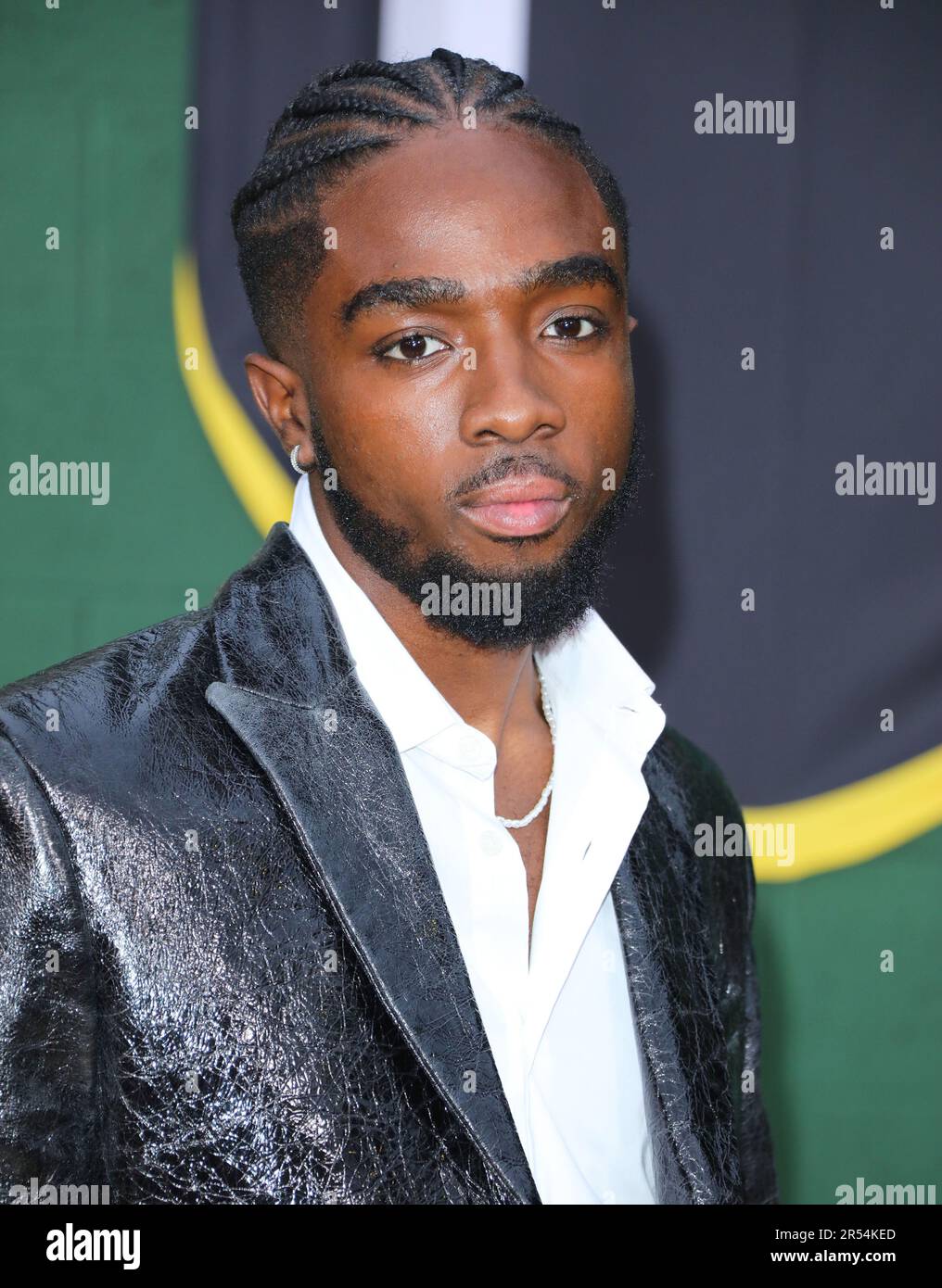 Westwood, USA. 31st May, 2023. Caleb McLaughlin arrives at The Shooting