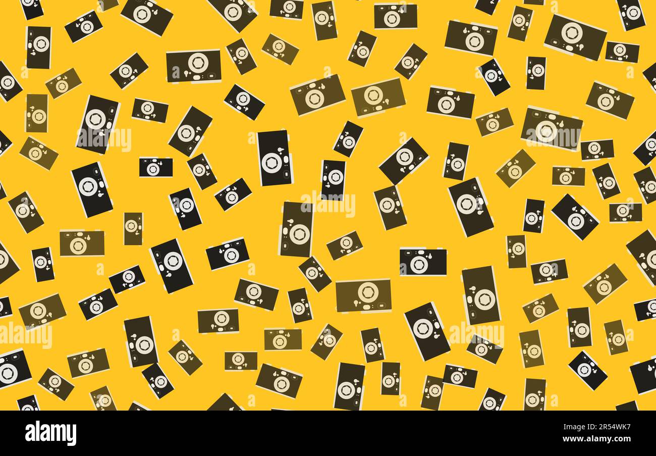 Texture pattern of an old retro antique vintage hipster camera with a ...