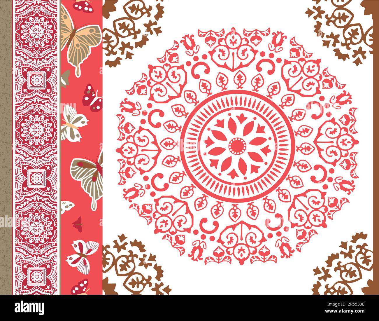 Seamless pattern texture fashionable textile print. Stock Vector