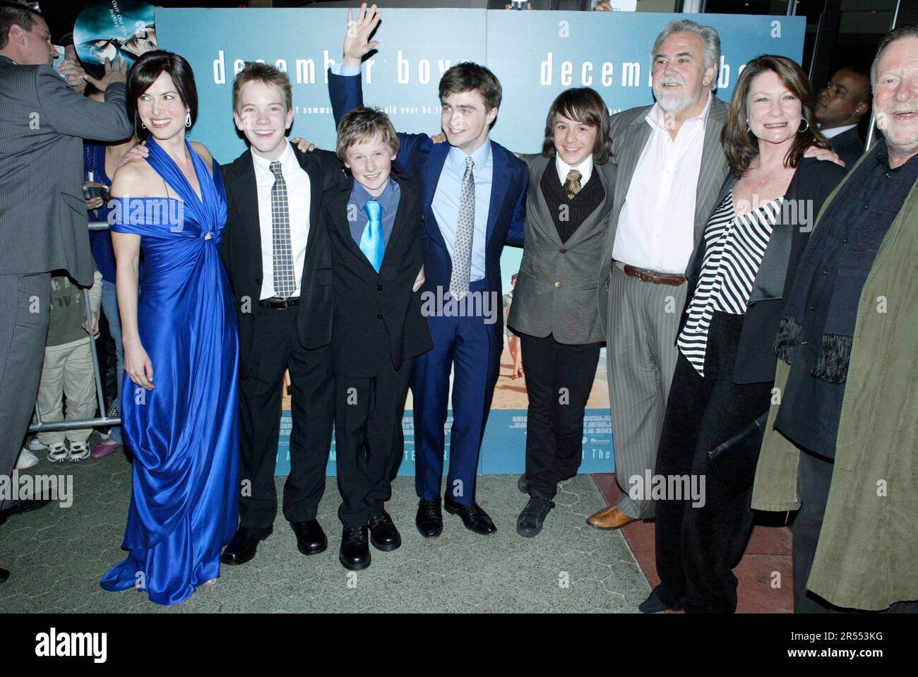 The cast of December Boys at the movie's Australian premiere at the  Entertainment Quarter. Sydney Australia. 11.09.07 Stock Photo - Alamy, image size:1300x959