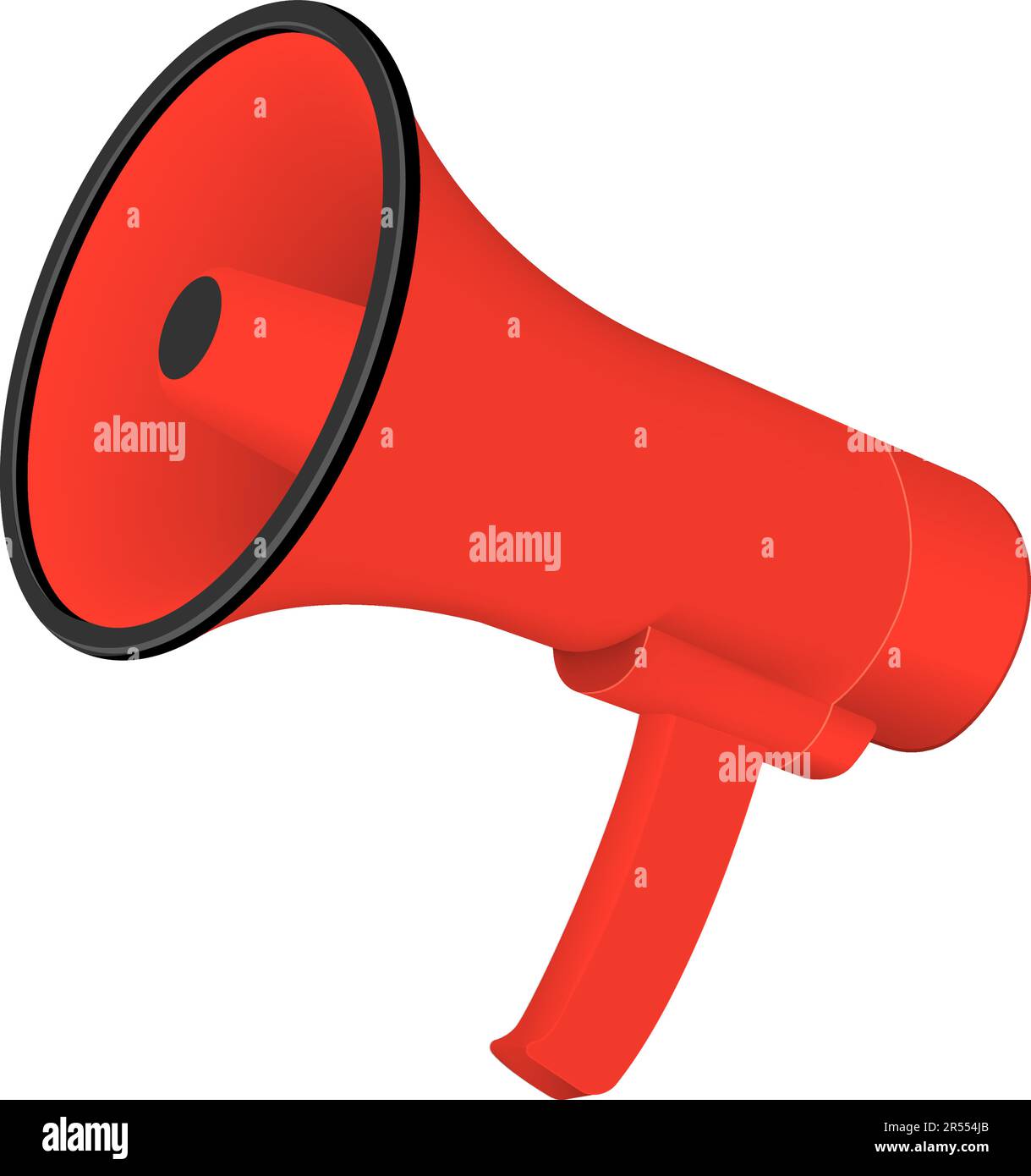 Megaphone ( red color ) vector illustration Stock Vector Image & Art