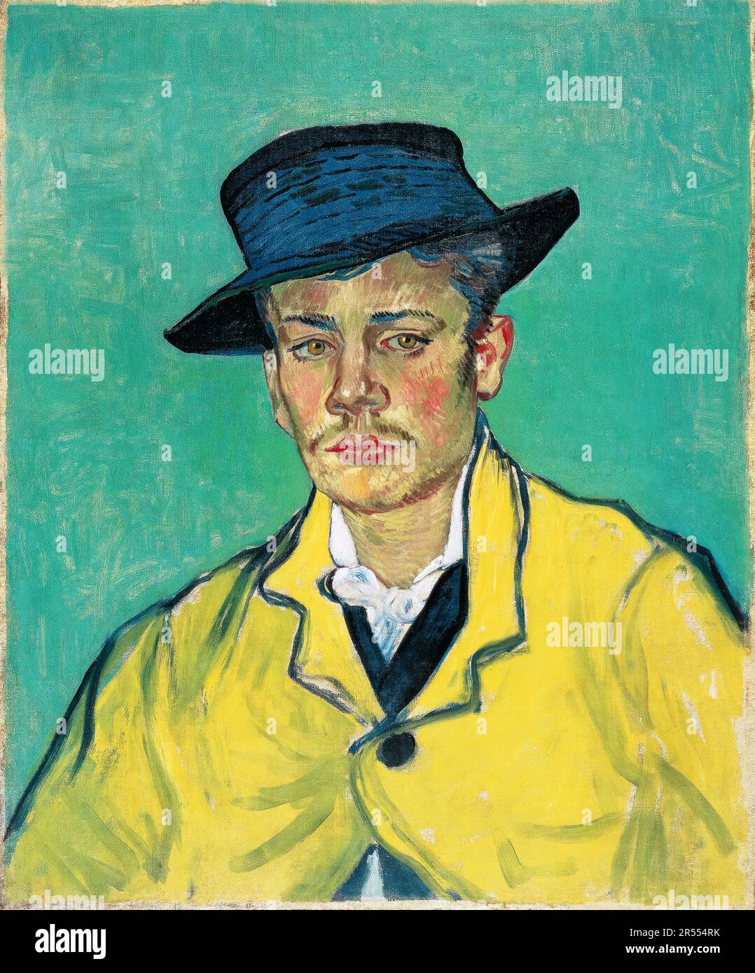Portrait of Armand Roulin, painting by Vincent van Gogh, 1888 Stock Photo