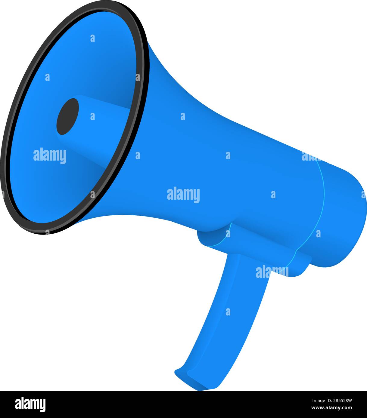 Megaphone ( blue color ) vector illustration Stock Vector Image & Art