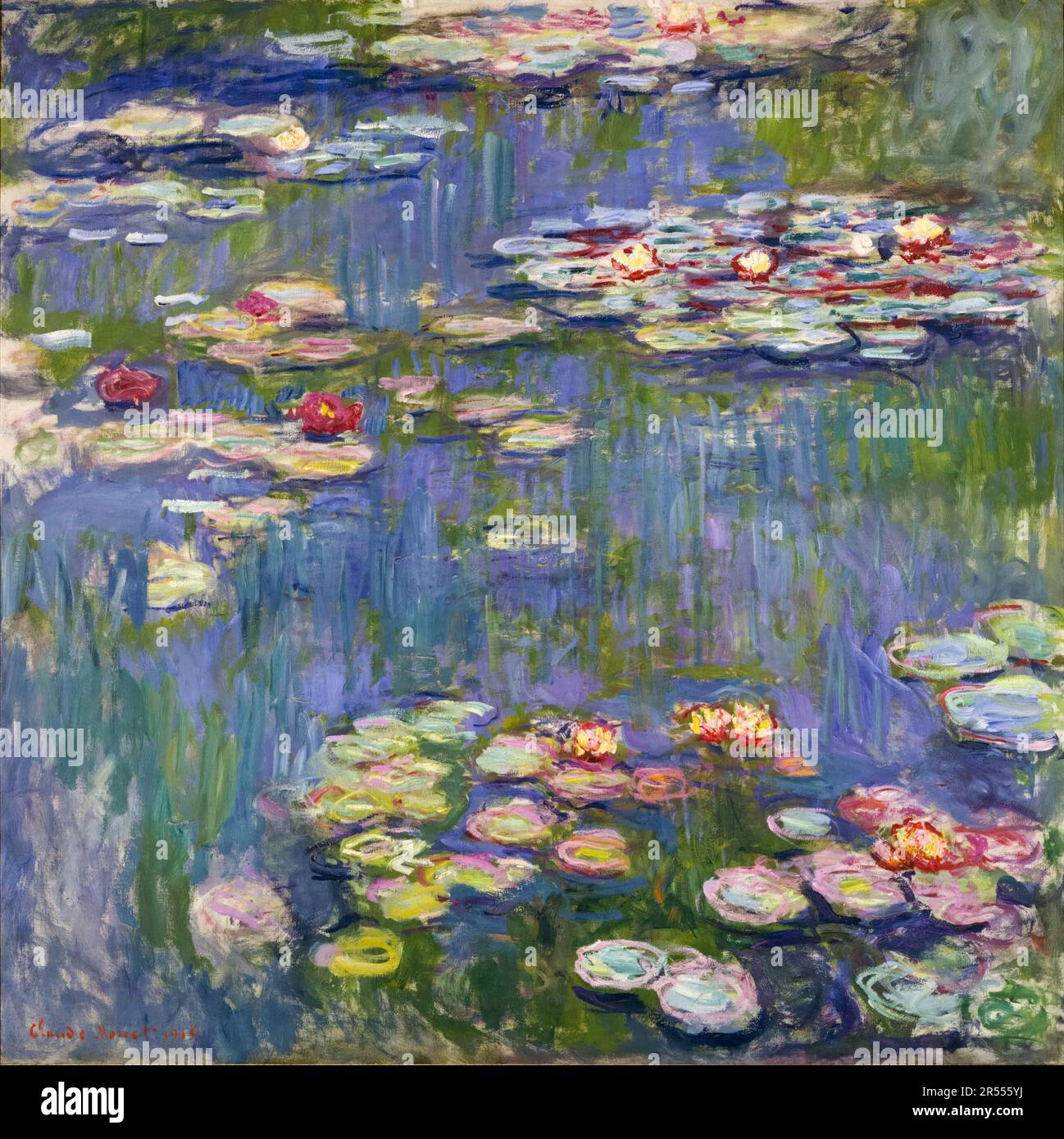 Claude Monet, Water Lilies, painting 1916 Stock Photo