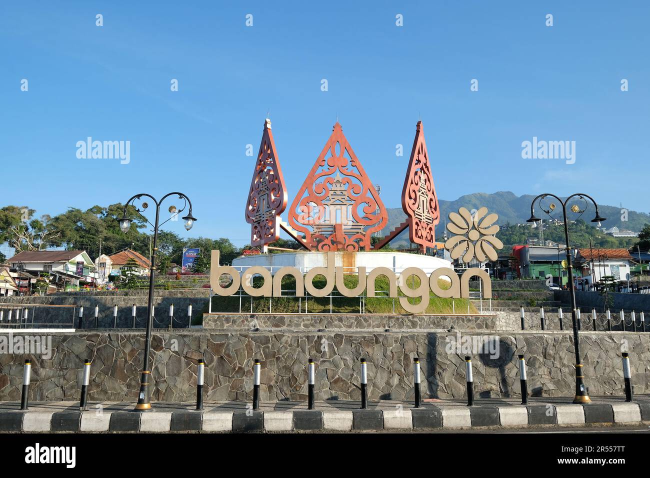 Bandungan Semarang, Indonesia - 01 June 2023: Monument in