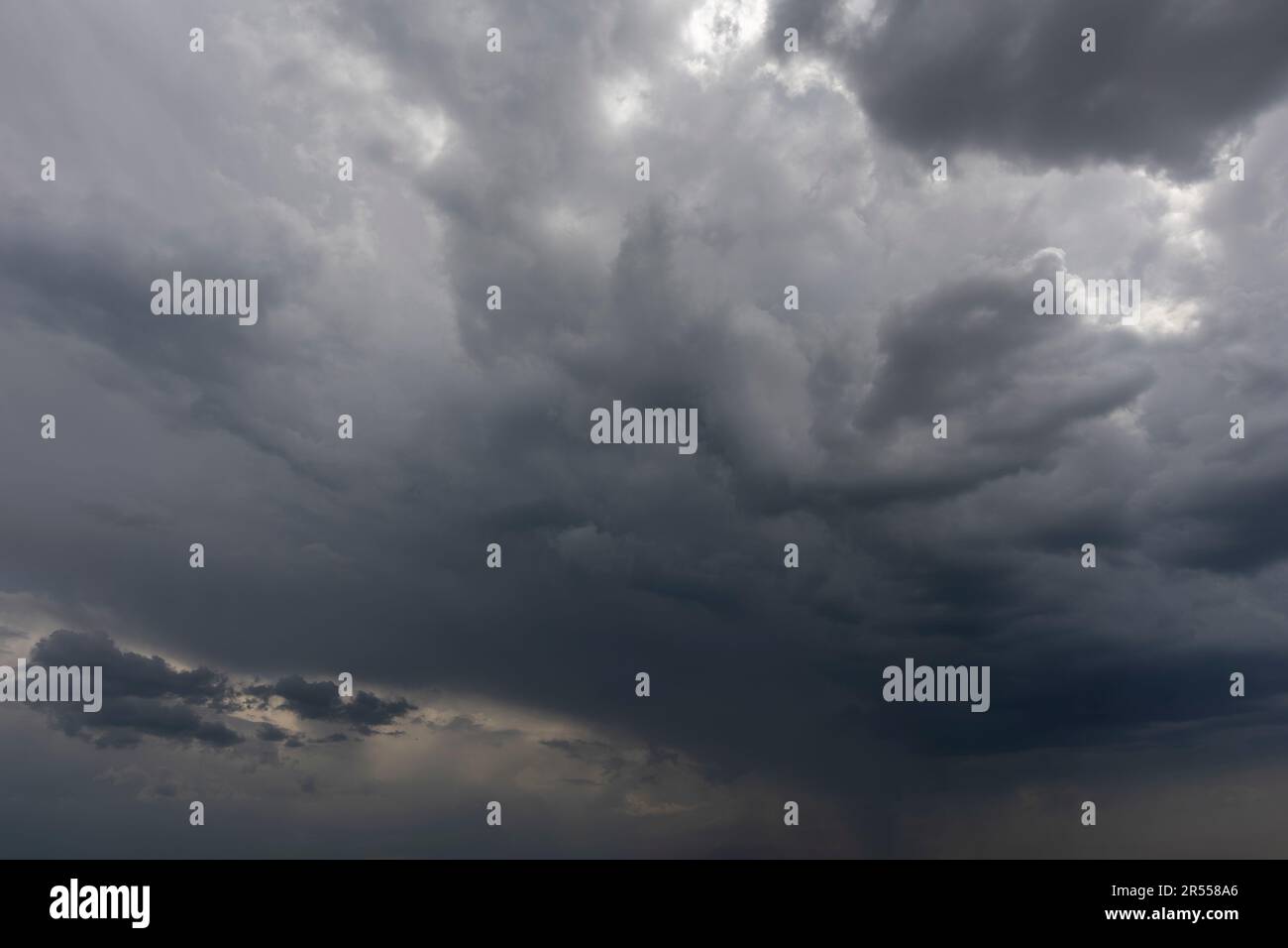 Thunderstorm sky background overlay. Ideal for sky replacement, screen ...