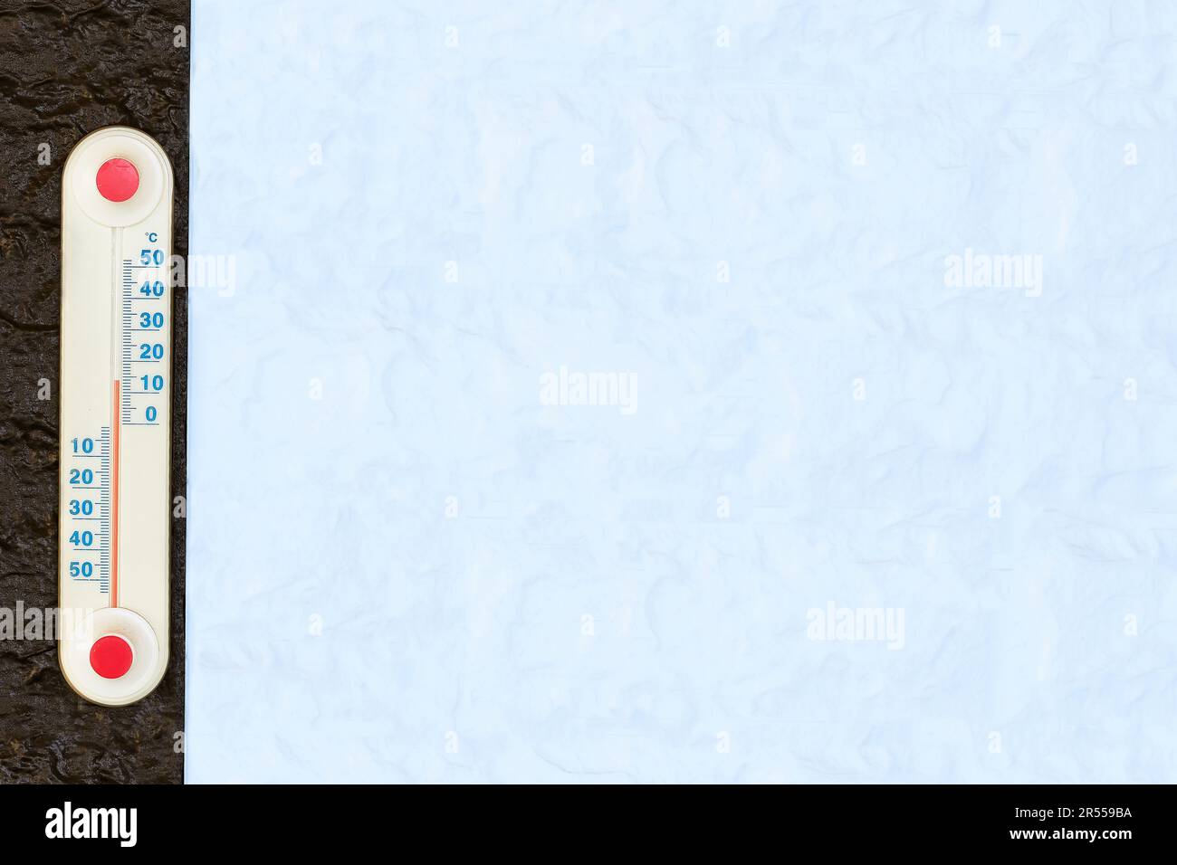 Mercury alcohol thermometer for measuring air temperature, isolated on blue Stock Photo Alamy