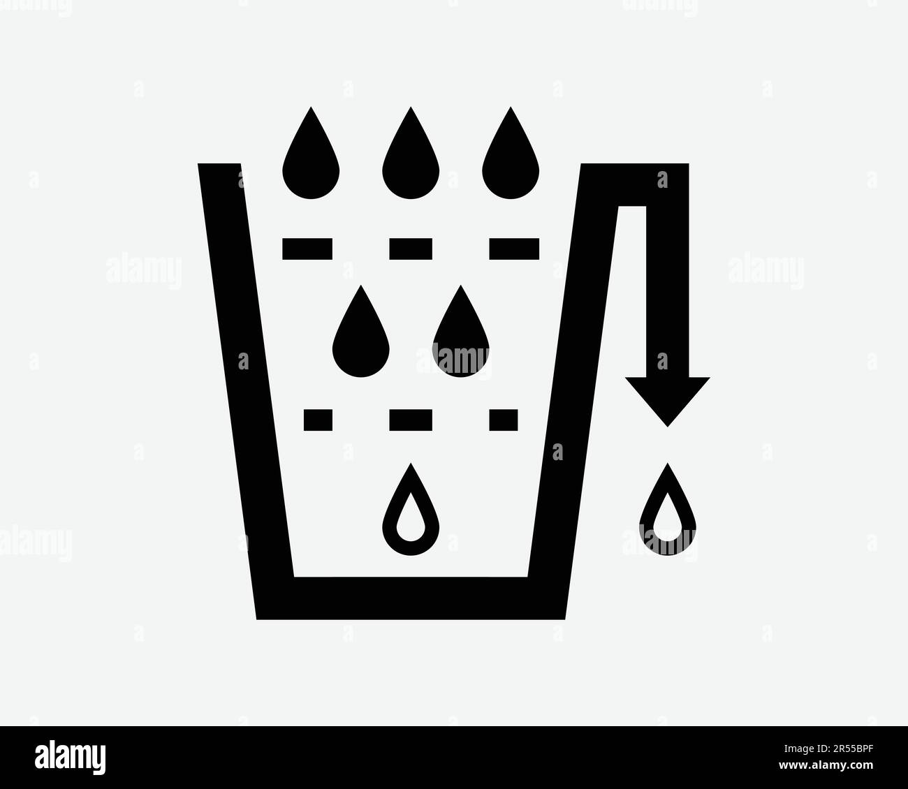 Biosand Filter Icon. Water Purification Purify Sand Filtration Container Clean Drink Sign Symbol Black Artwork Graphic Illustration Clipart EPS Vector Stock Vector