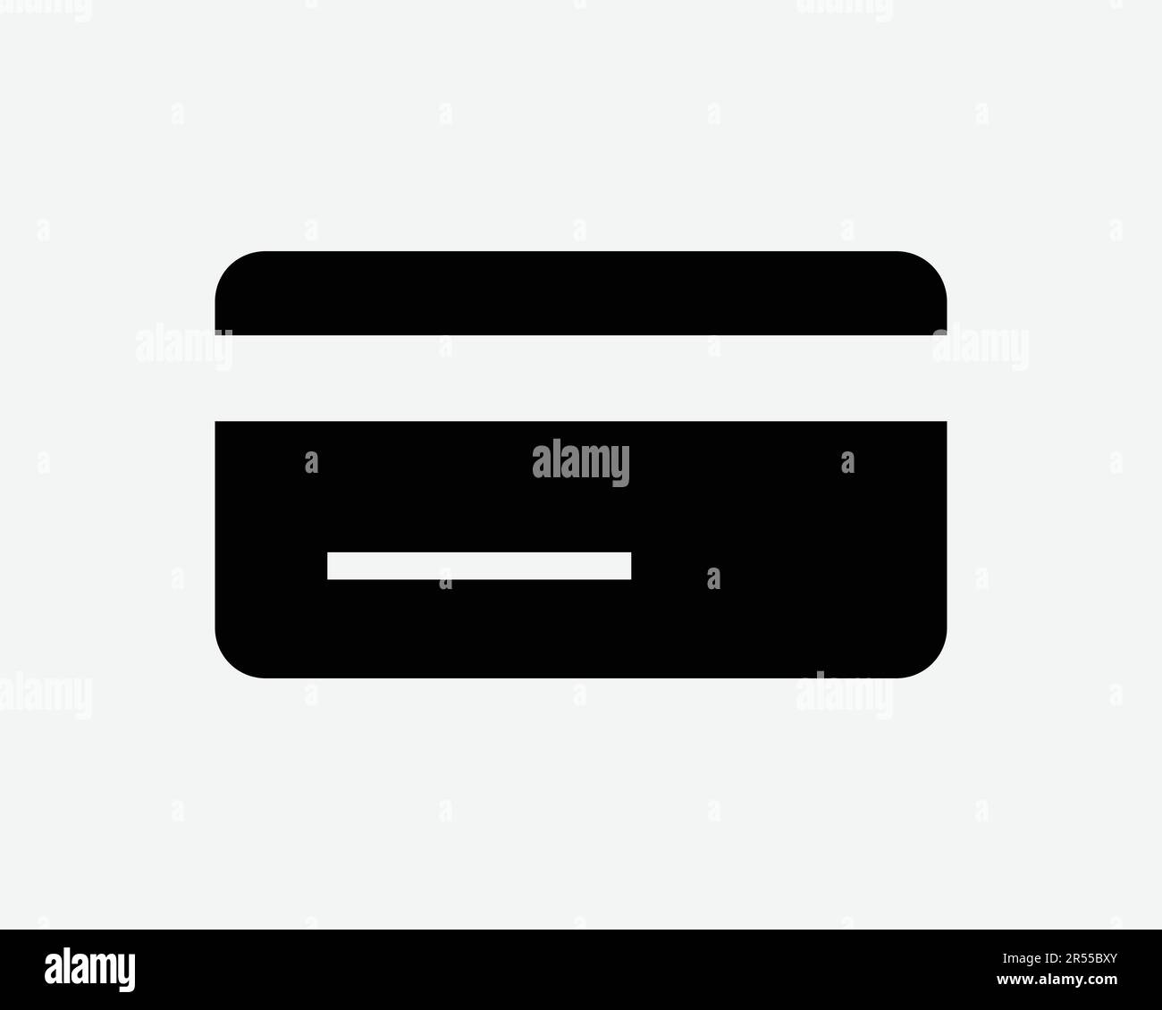 Credit Card Icon. Debit Finance Money Bank Payment Method Loan Commerce Plastic Buy Sign Symbol Black Artwork Graphic Illustration Clipart EPS Vector Stock Vector