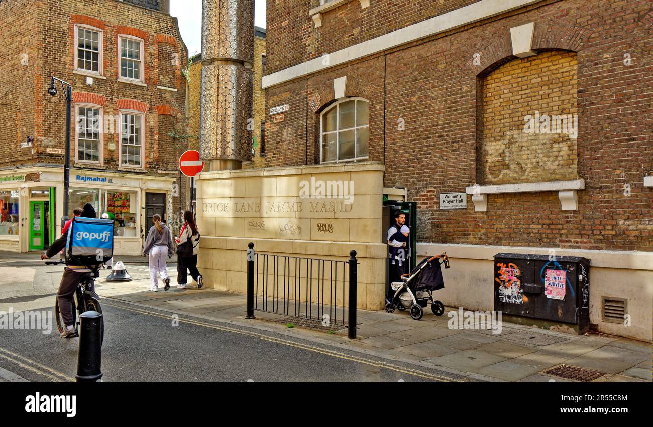 London Brick Lane Tower Hamlets shops cafes restaurants the Brick Lane