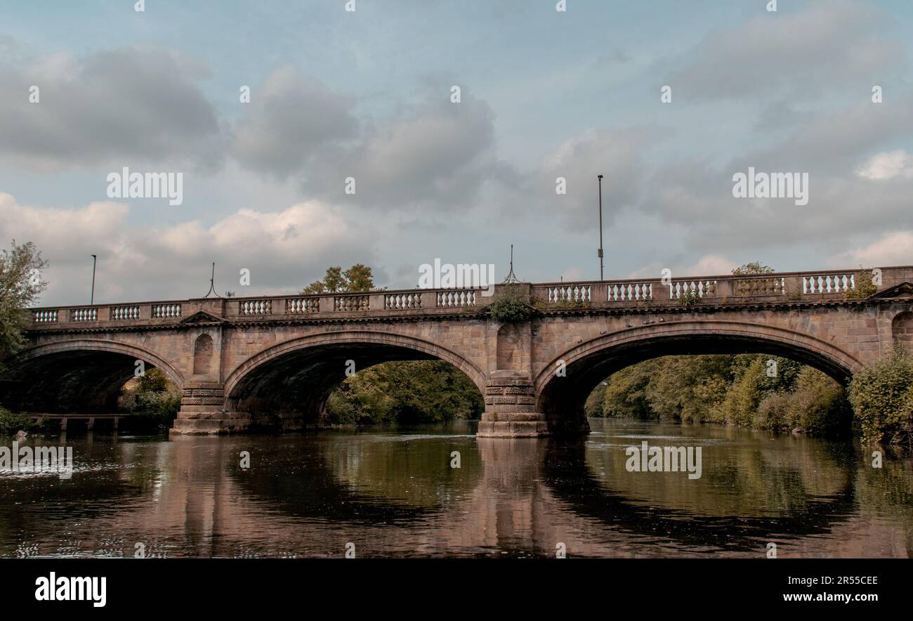Saint Marys Bridge, River Derwent, Derby, England Stock Photo