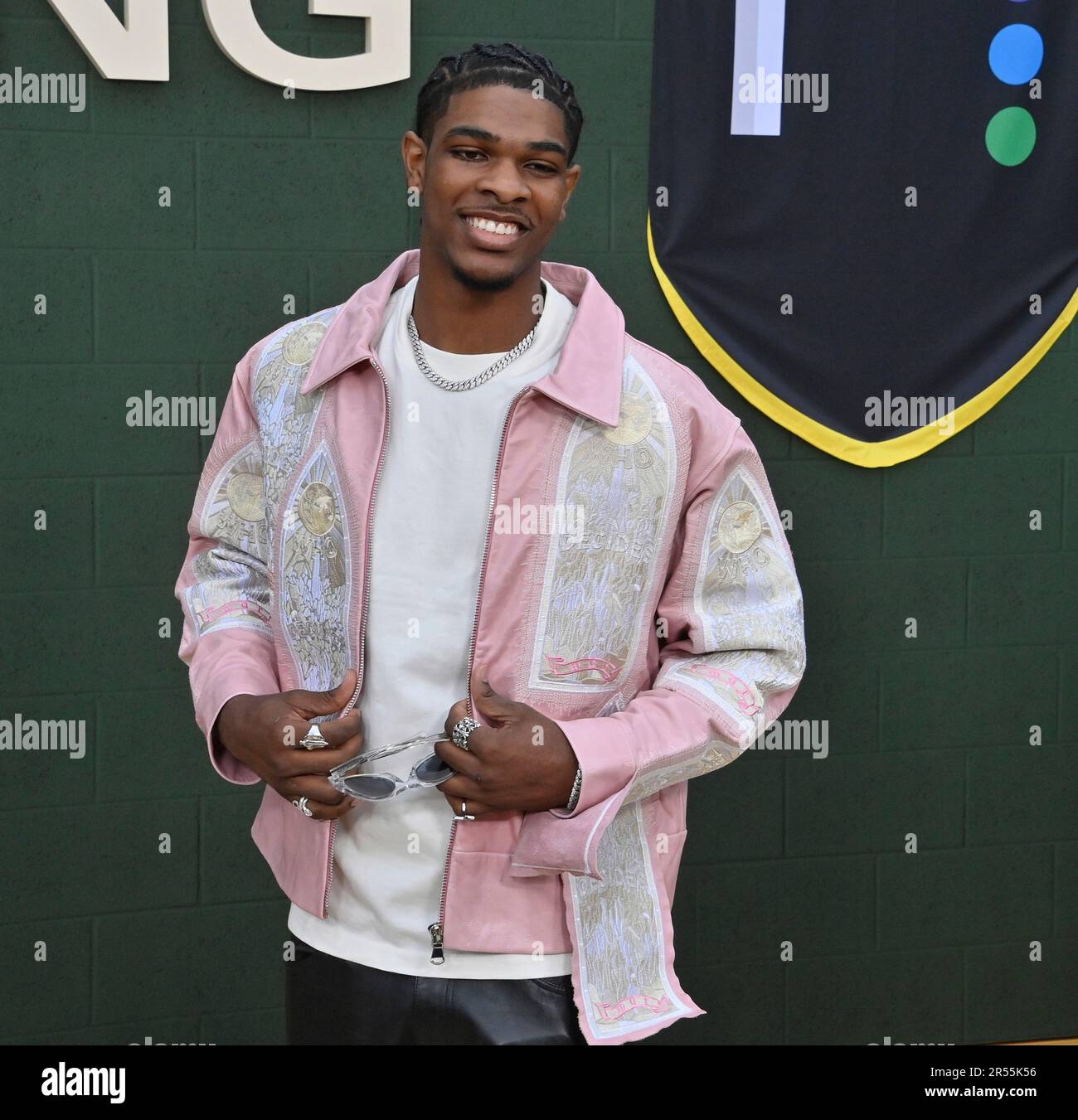 Los Angeles, US, , May 31, 2023, NBA player Sterling "Scoot" Henderson attends the premiere of