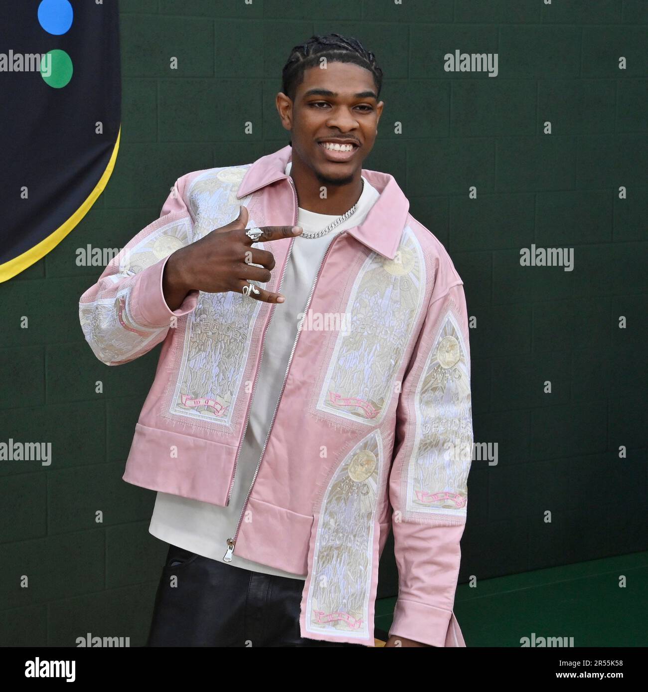 Los Angeles, US, , May 31, 2023, NBA player Sterling "Scoot" Henderson attends the premiere of