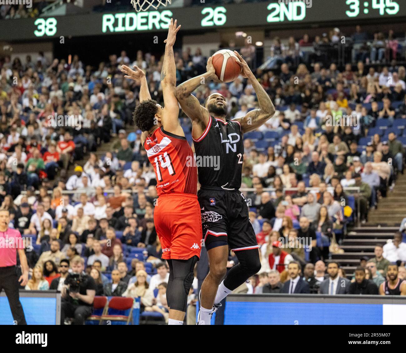 London, UK. 14 May, 2023. Men's Basketball PlayOff Final, London Lions