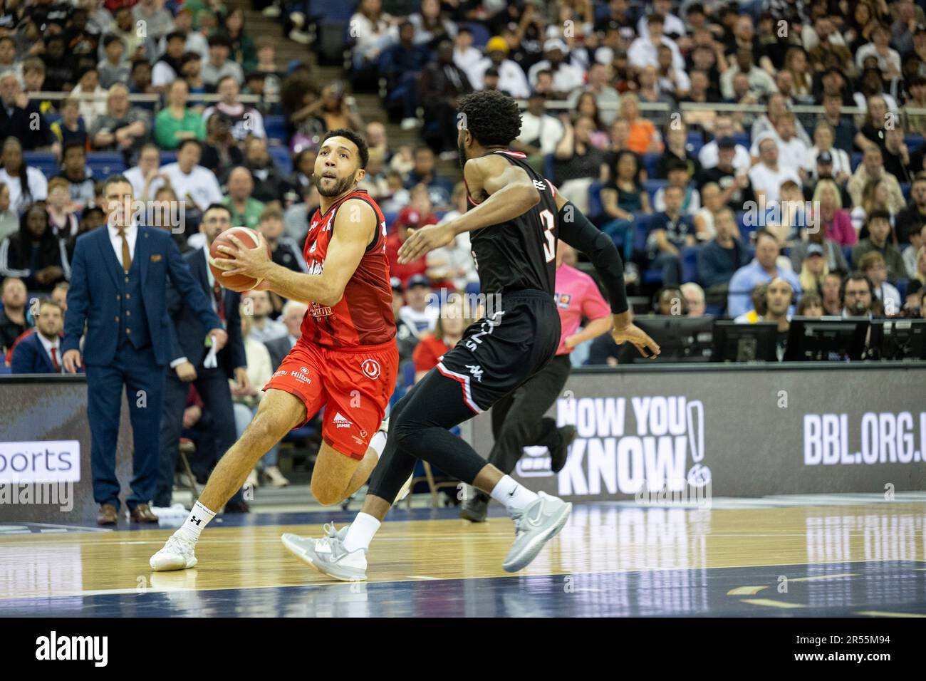 London, UK. 14 May, 2023. Men's Basketball PlayOff Final, London Lions