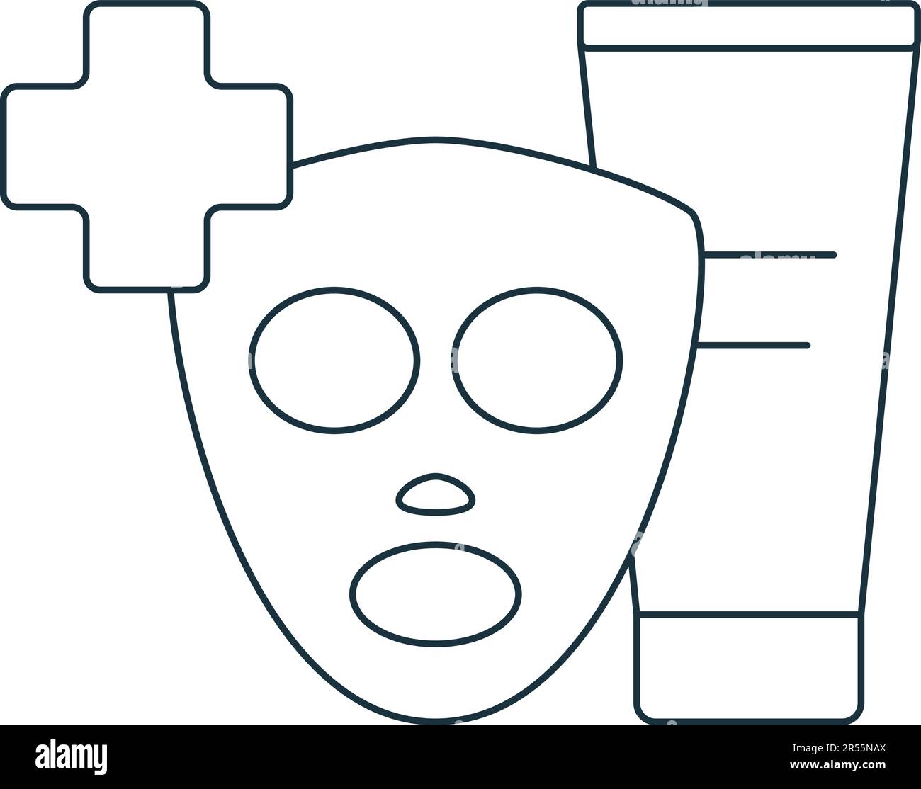 Esthetician icon. Monochrome simple sign from medical speialist