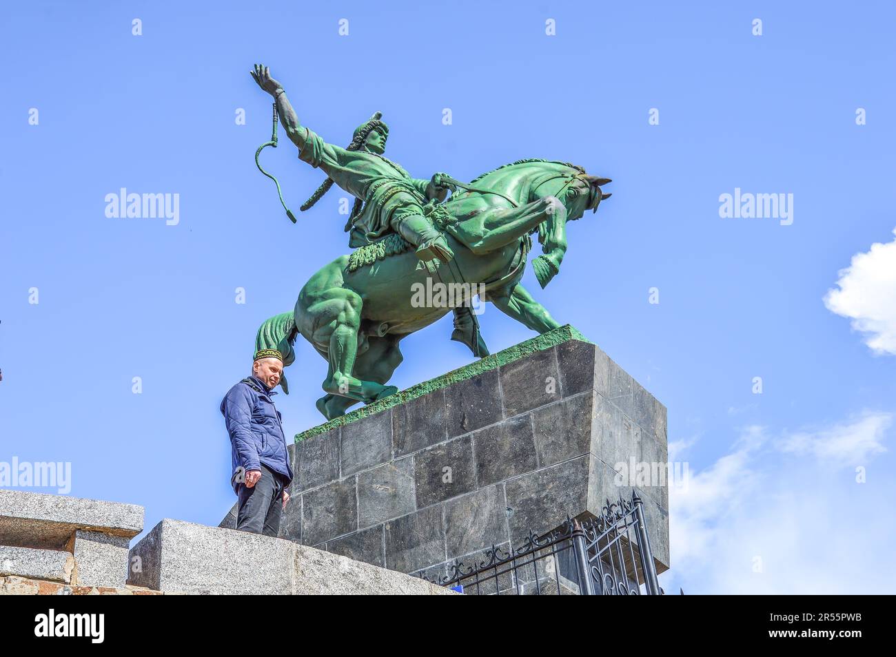Ufa, Republic of Bashkortostan, Russia - May 16th 2018: Monument to Salawat Yulayev Stock Photo