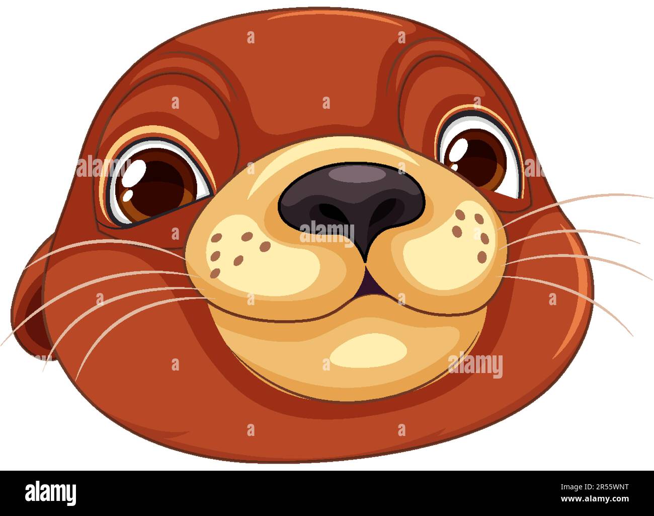 Cute otter cartoon character illustration Stock Vector Image & Art - Alamy
