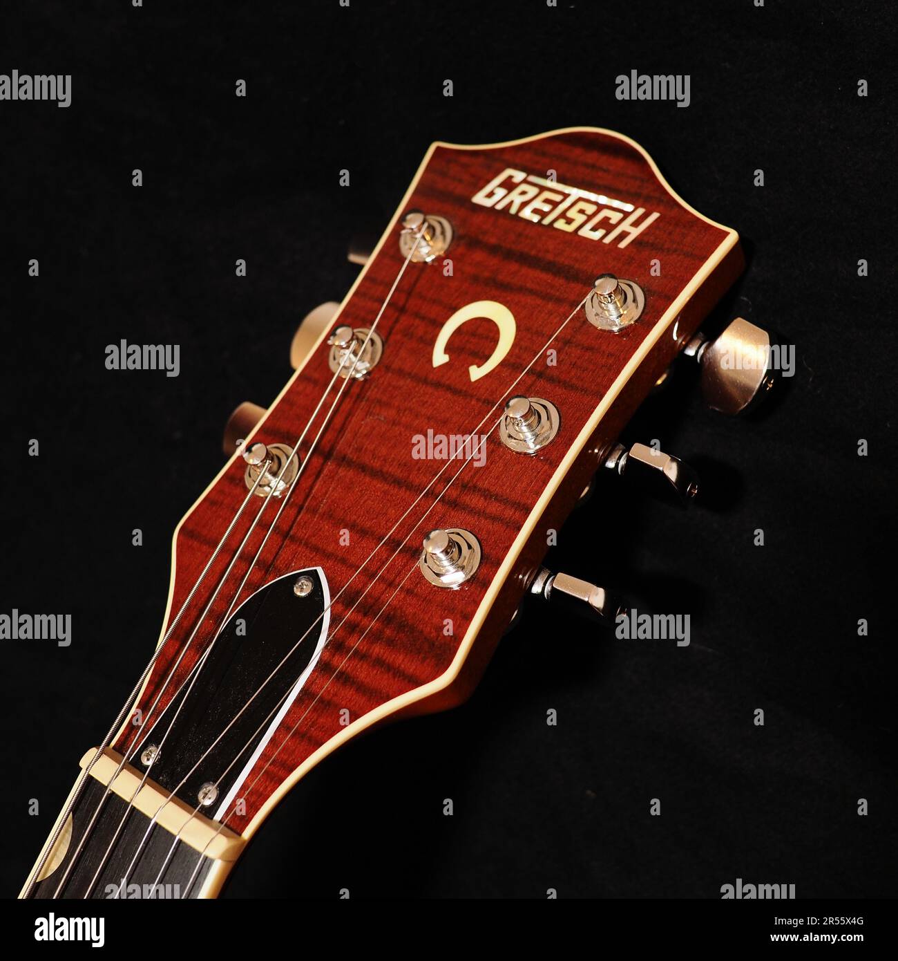 Gretsch electric guitar headstock Stock Photo Alamy