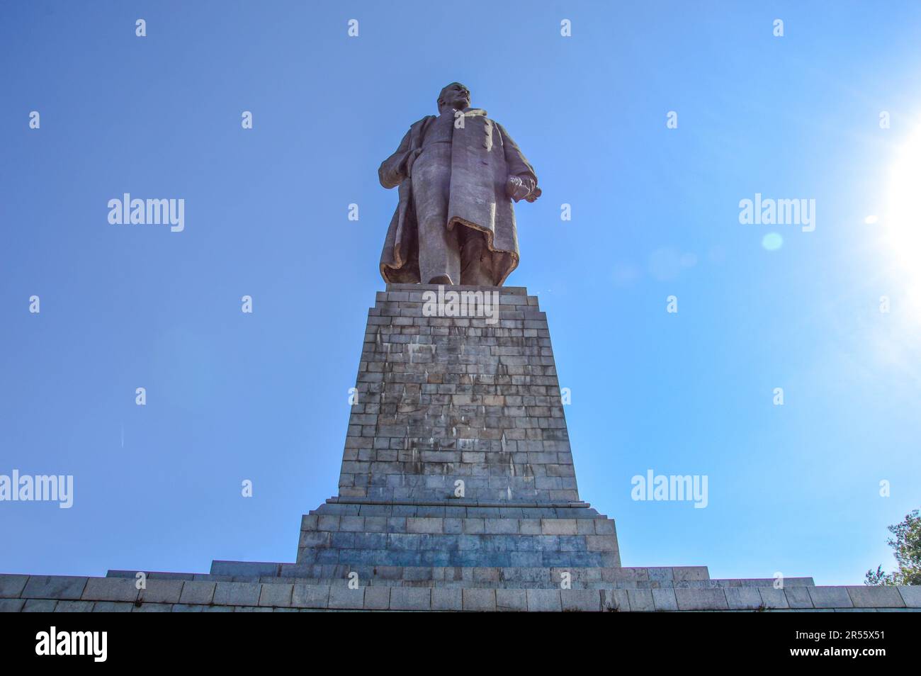 Volgograd, Russia September 15th 2018 Statue of Vladimir Lenin, one