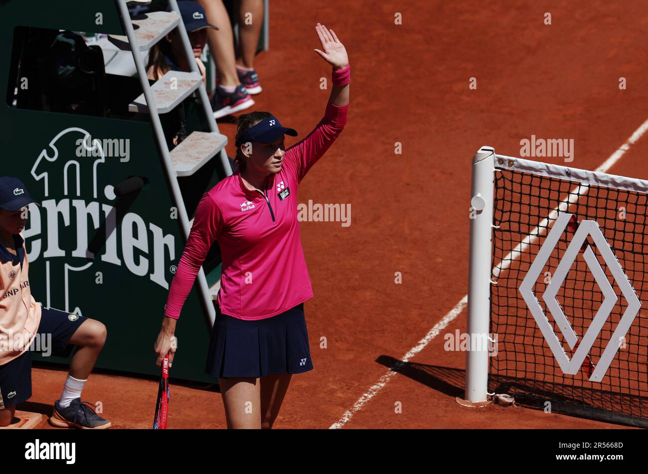 paris-france-1st-june-2023-elena-rybakina-greets-spectators-during