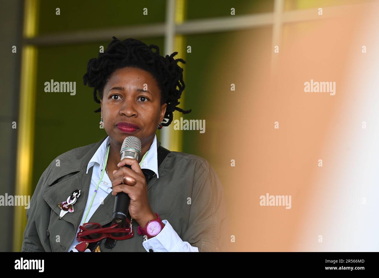 Berlin, Germany. 01st June, 2023. Zimbabwean artist Georgina Maxim ...