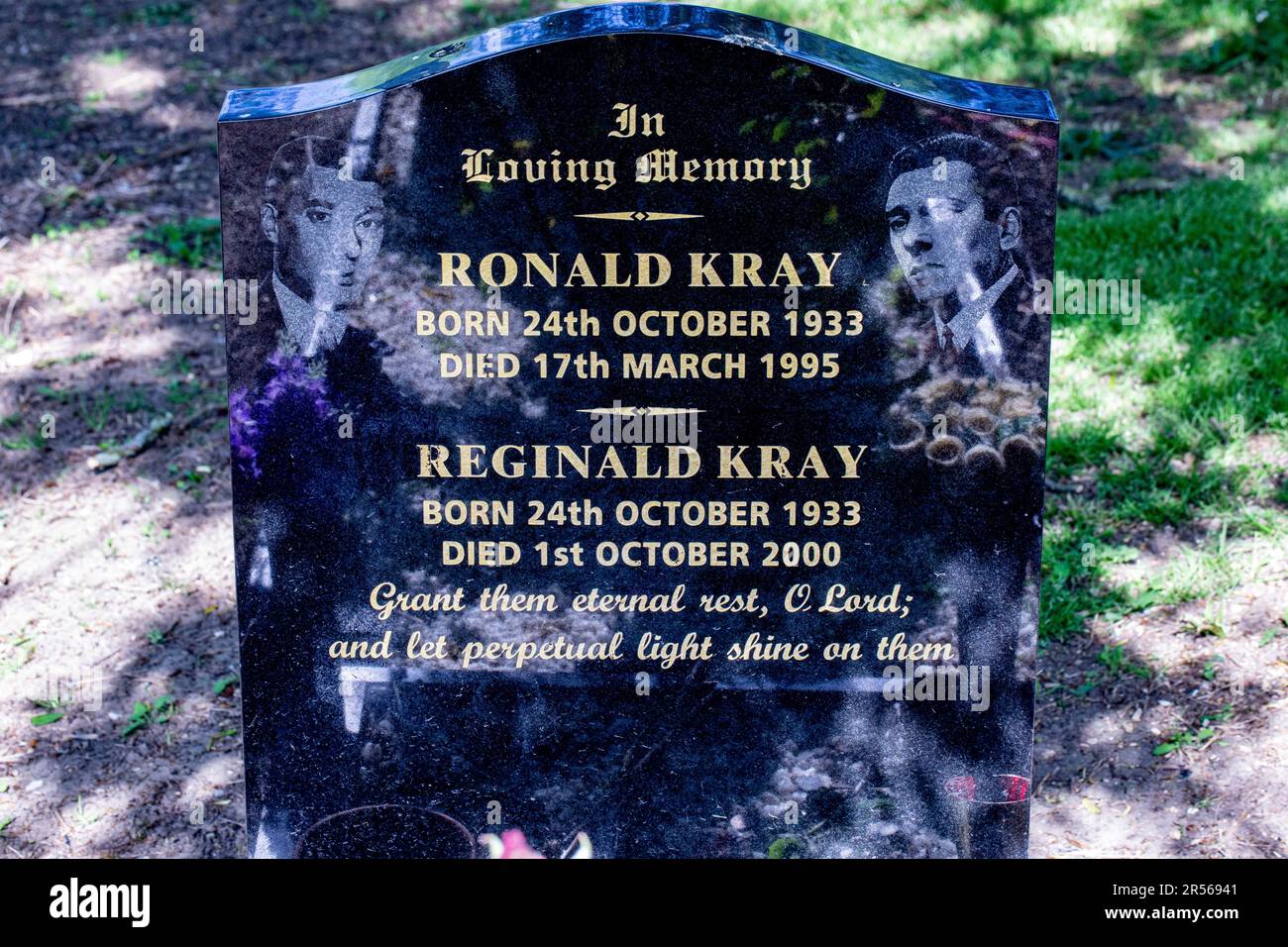 Kray twins gravestone Stock Photo