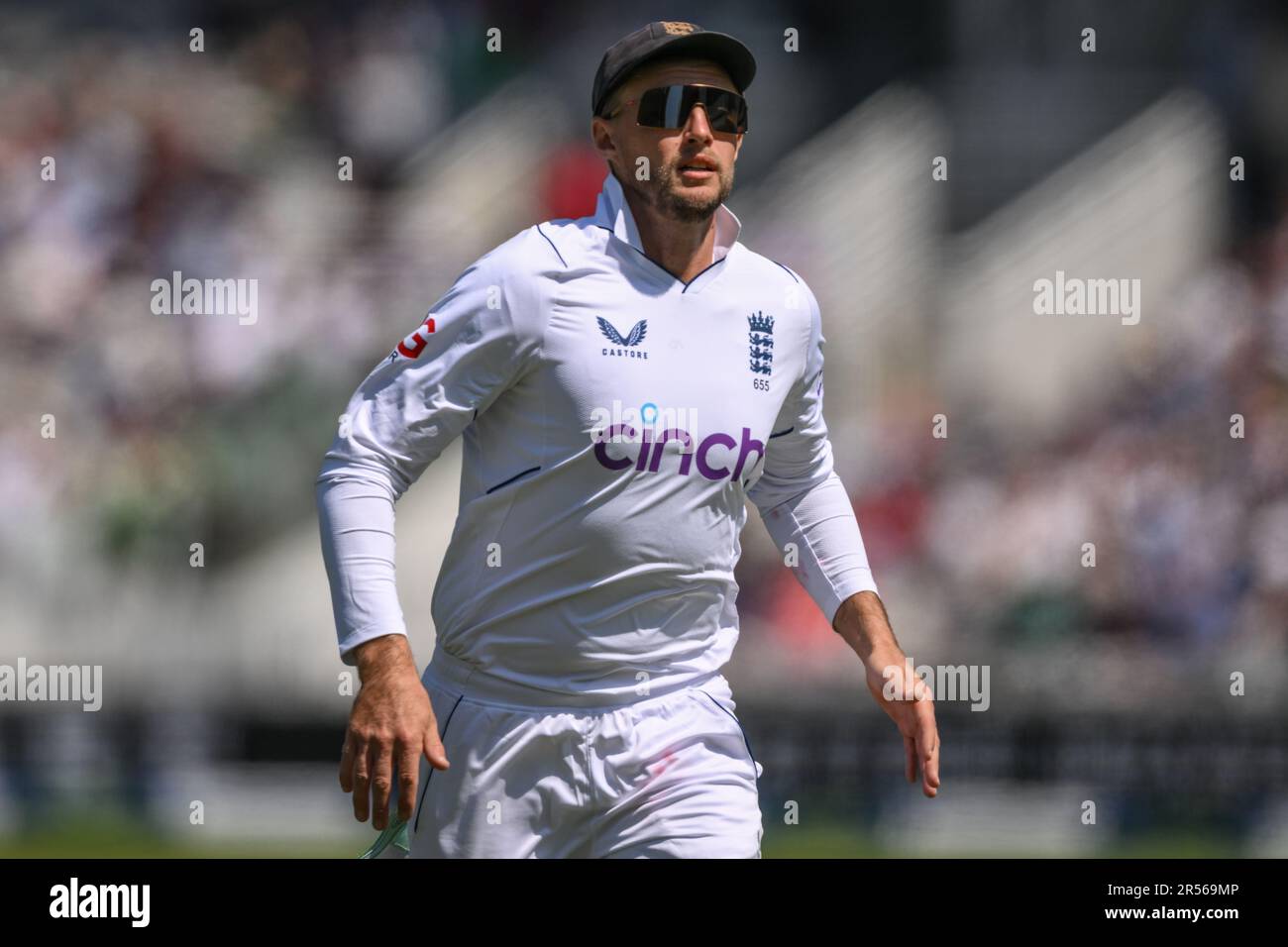 Joe Root of England during the LV= Insurance day one Test match