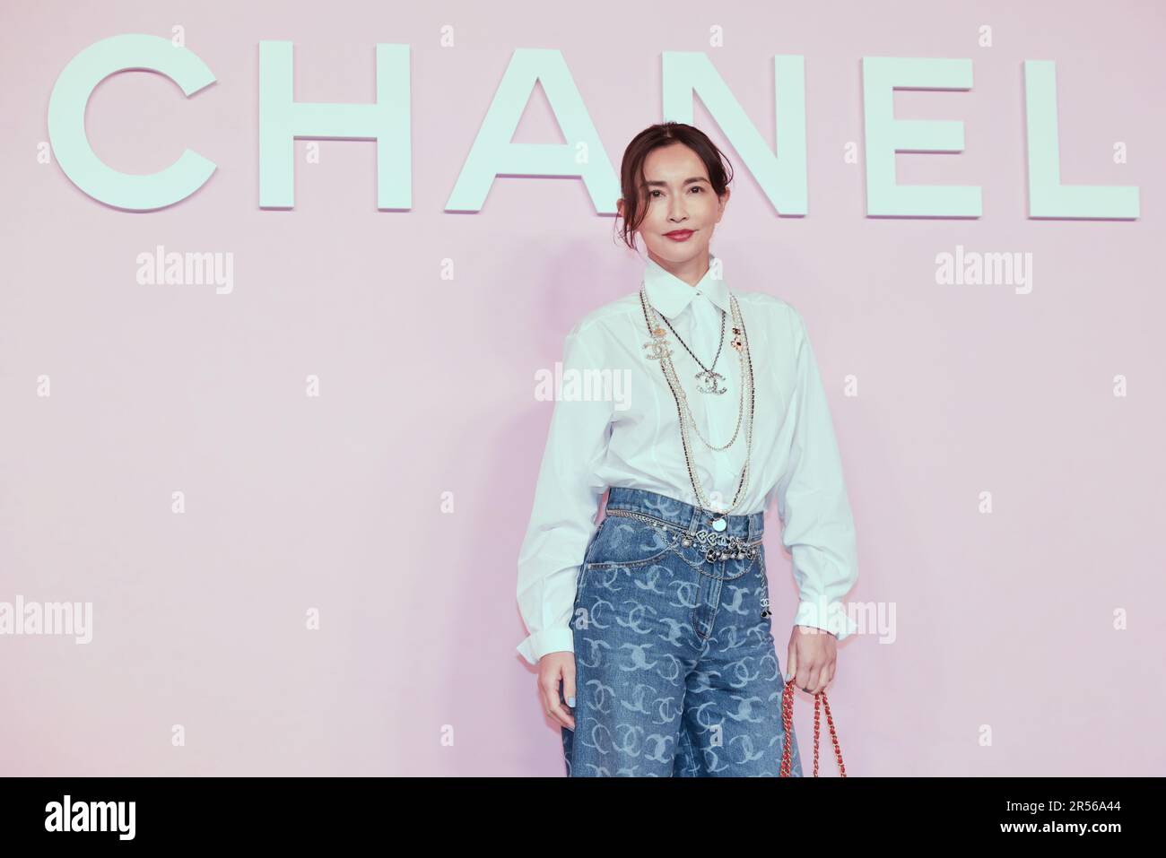 Tokyo Japan. 01/06/2023, Kyoko Hasegawa attends the photocall of the Chanel Metiers d'Art 2022/23 Replica Show at Tokyo Big Sight on June 1, 2023 in Japan. Stock Photo