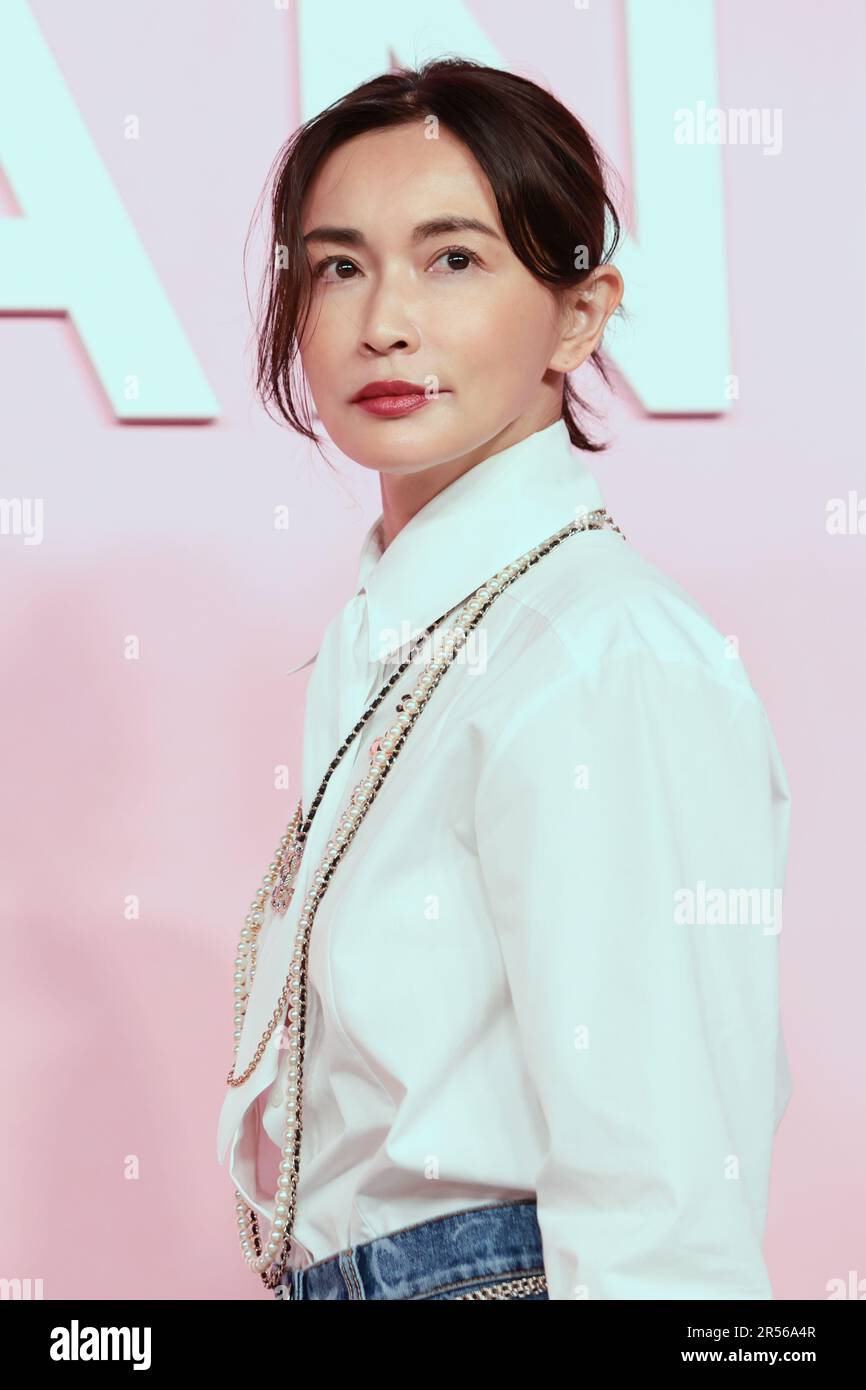 Tokyo Japan. 01/06/2023, Kyoko Hasegawa attends the photocall of the Chanel Metiers d'Art 2022/23 Replica Show at Tokyo Big Sight on June 1, 2023 in Japan. Stock Photo